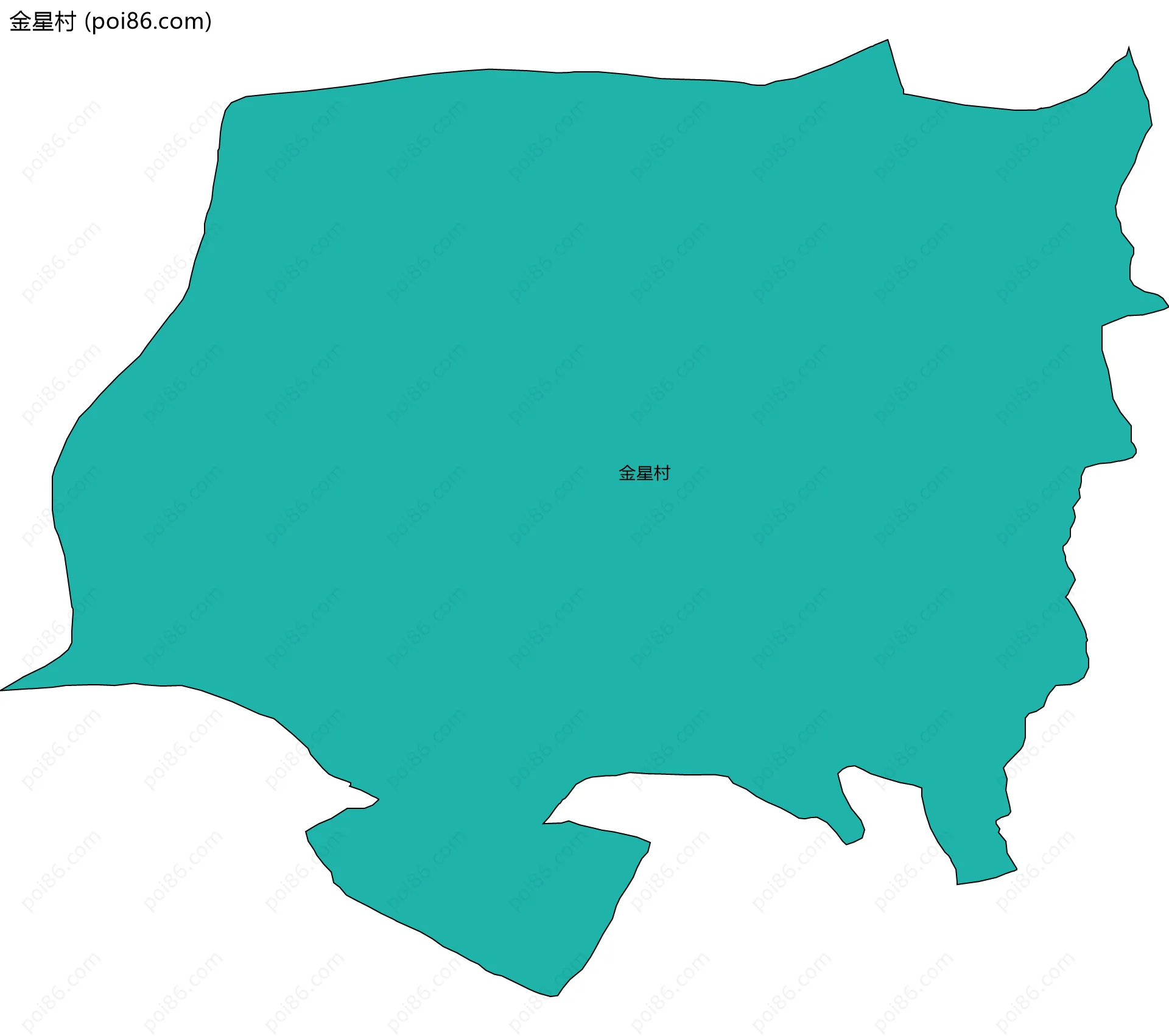 金星村边界地图