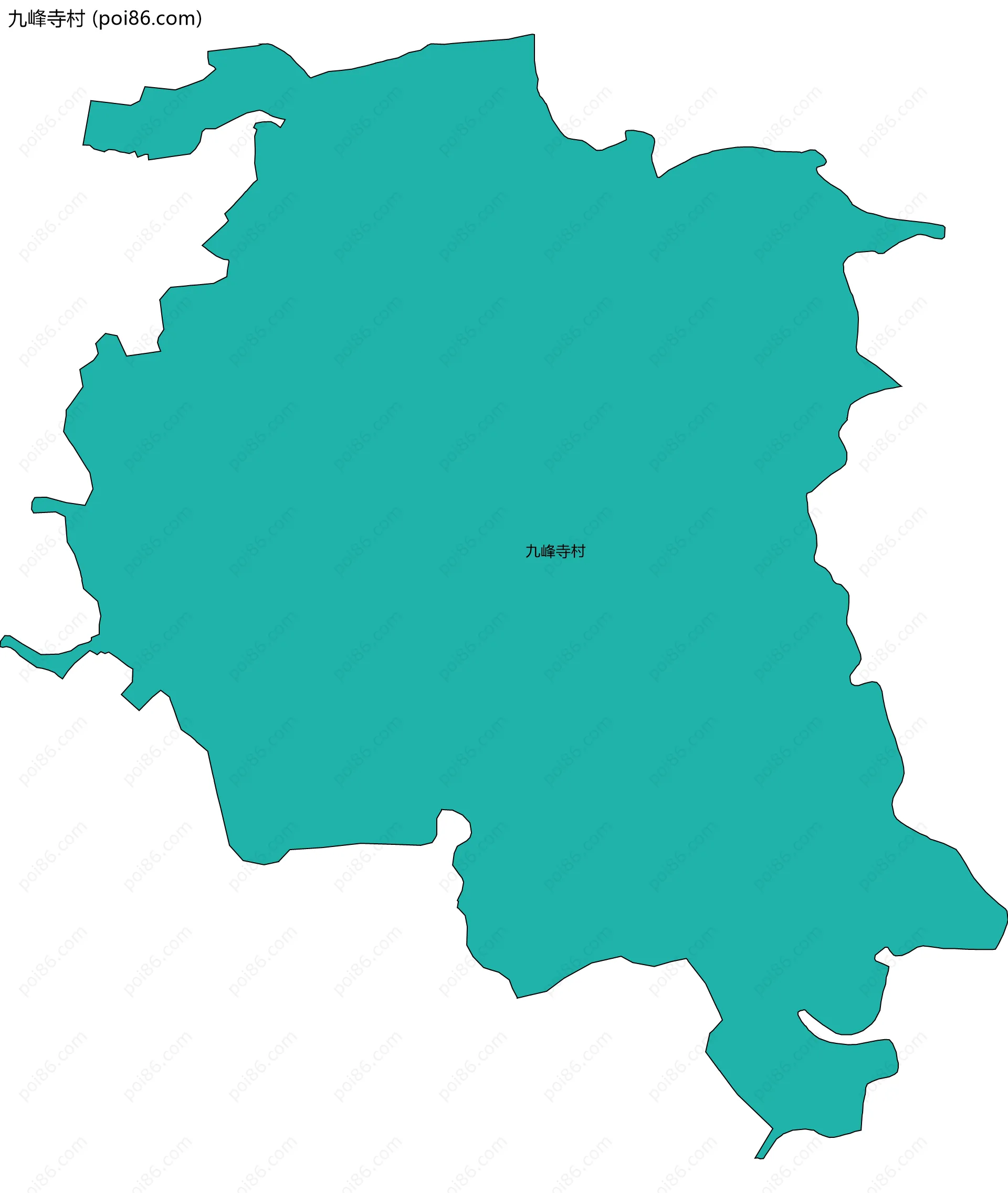 九峰寺村边界地图