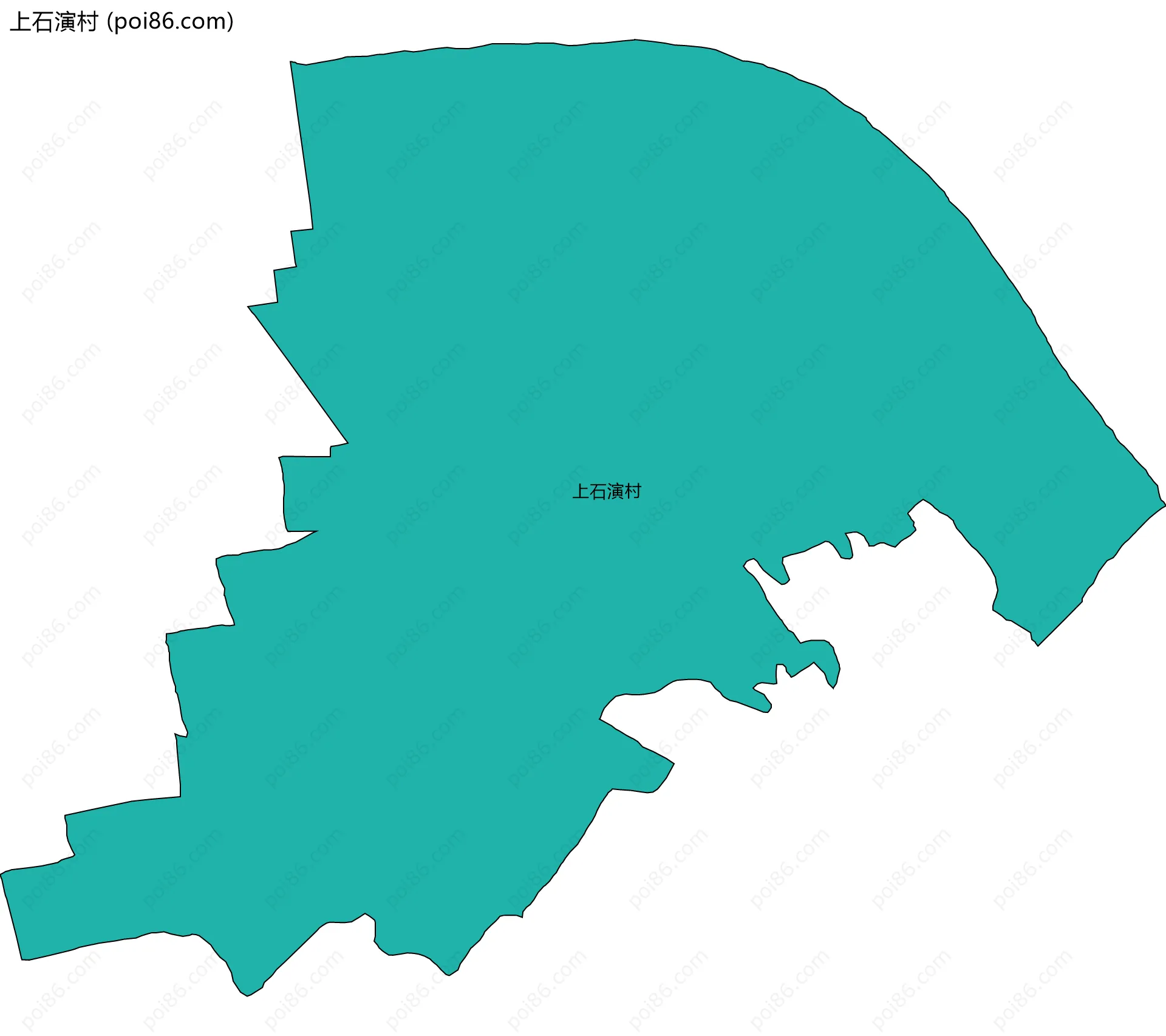 上石演村边界地图