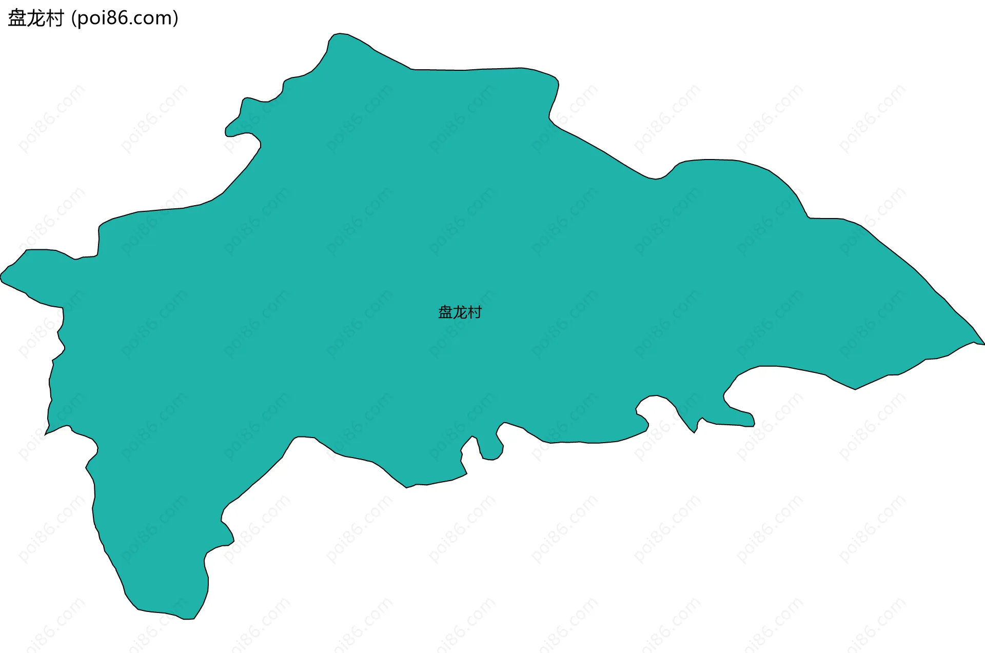 盘龙村边界地图
