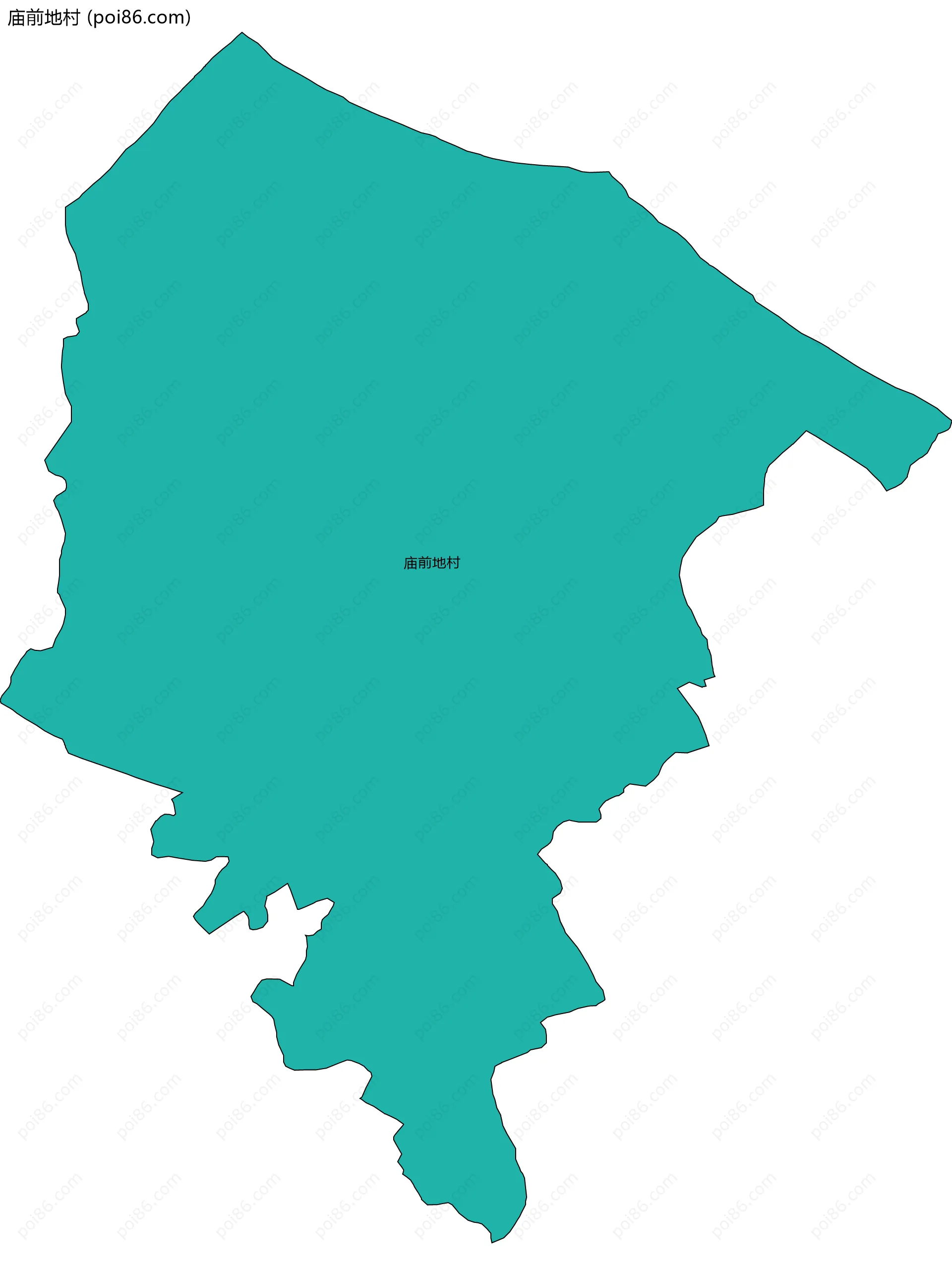 庙前地村边界地图