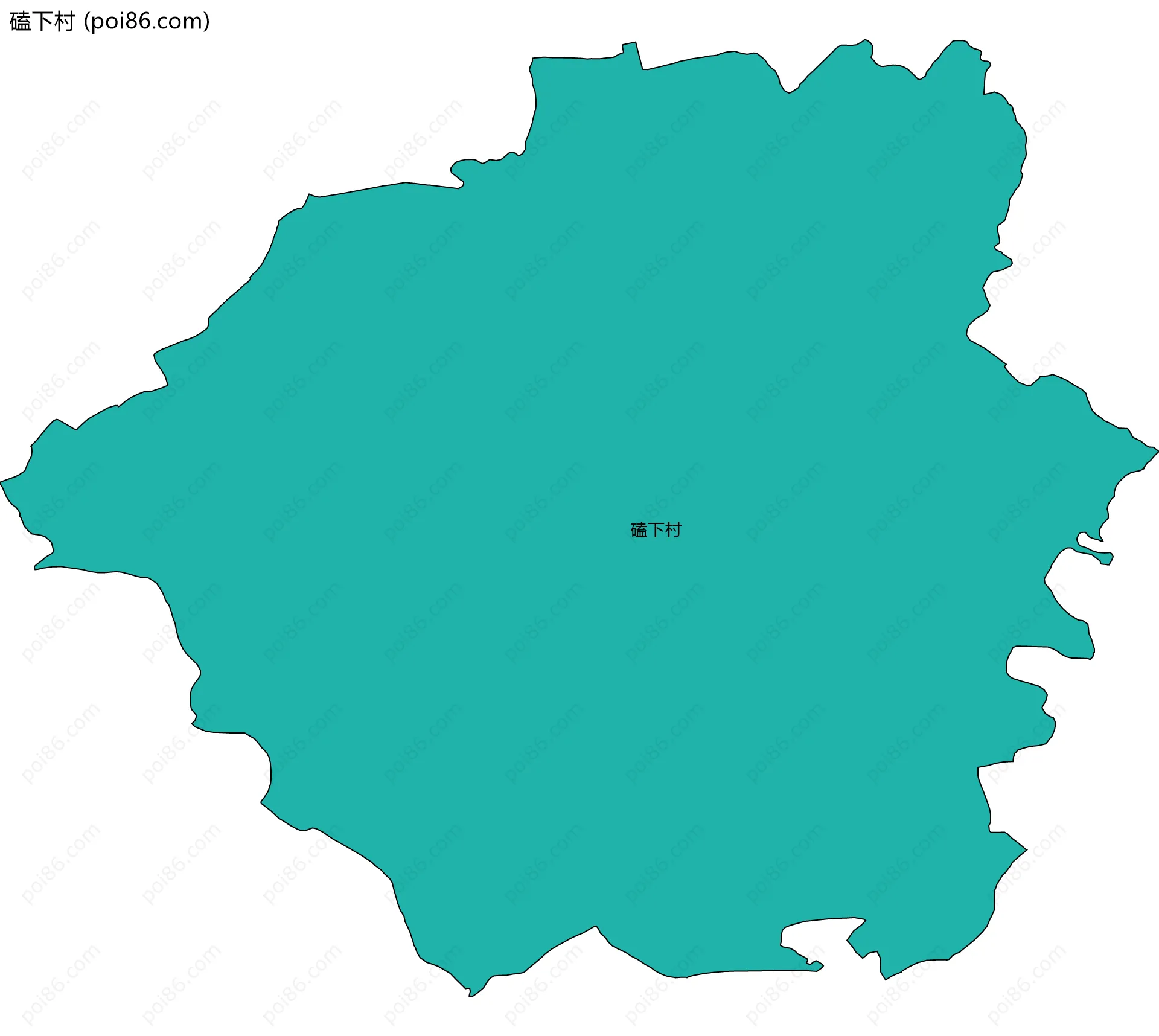 磕下村边界地图