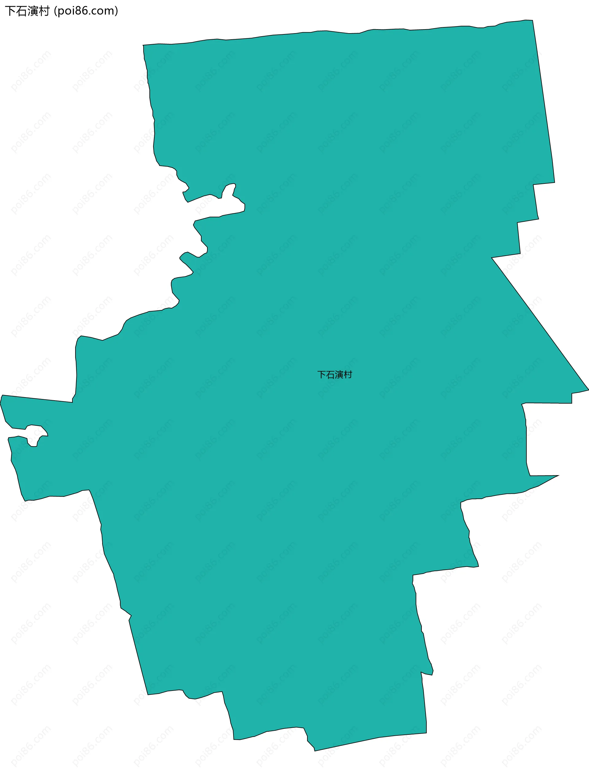 下石演村边界地图