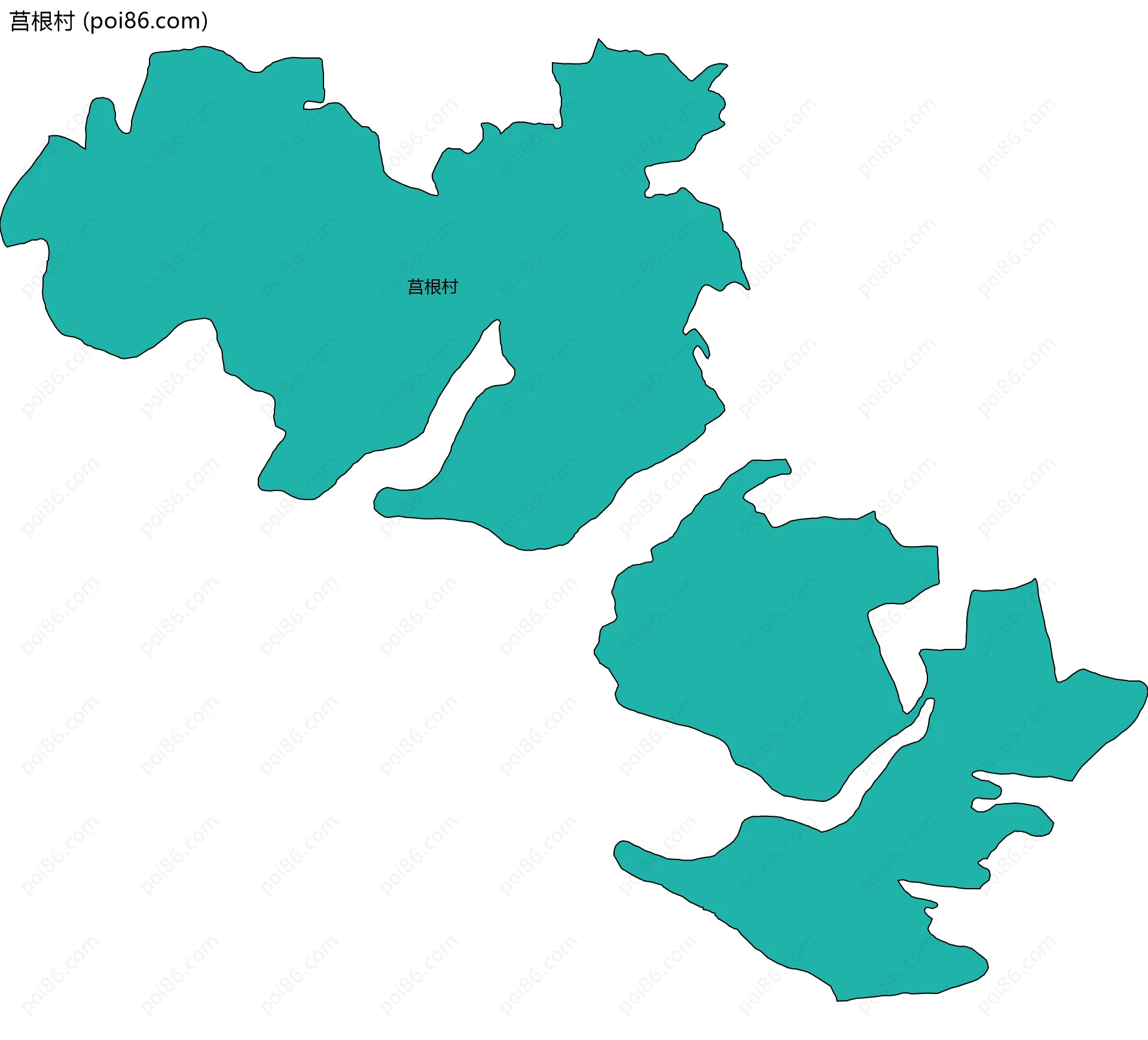 莒根村边界地图