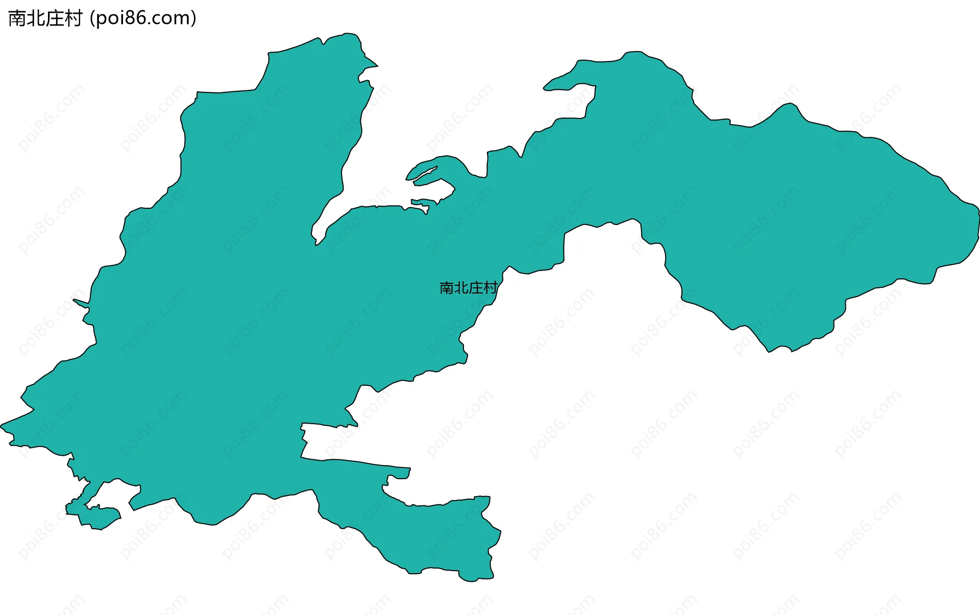 南北庄村边界地图