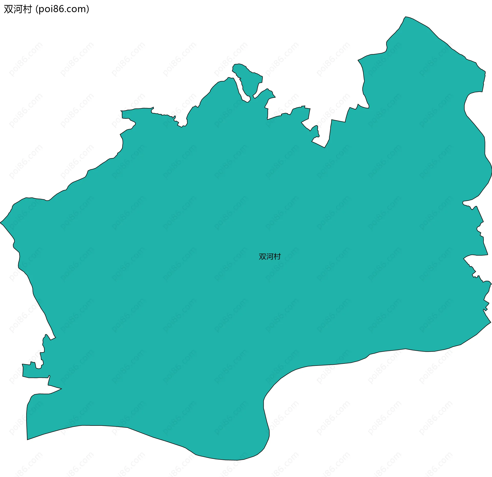 双河村边界地图