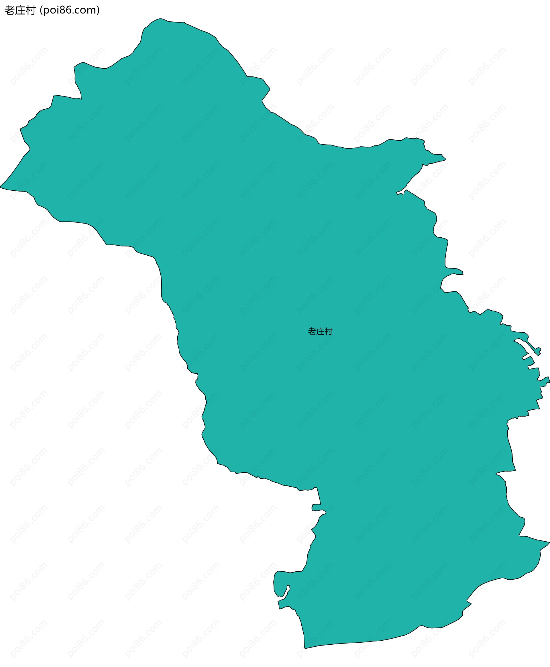 老庄村边界地图