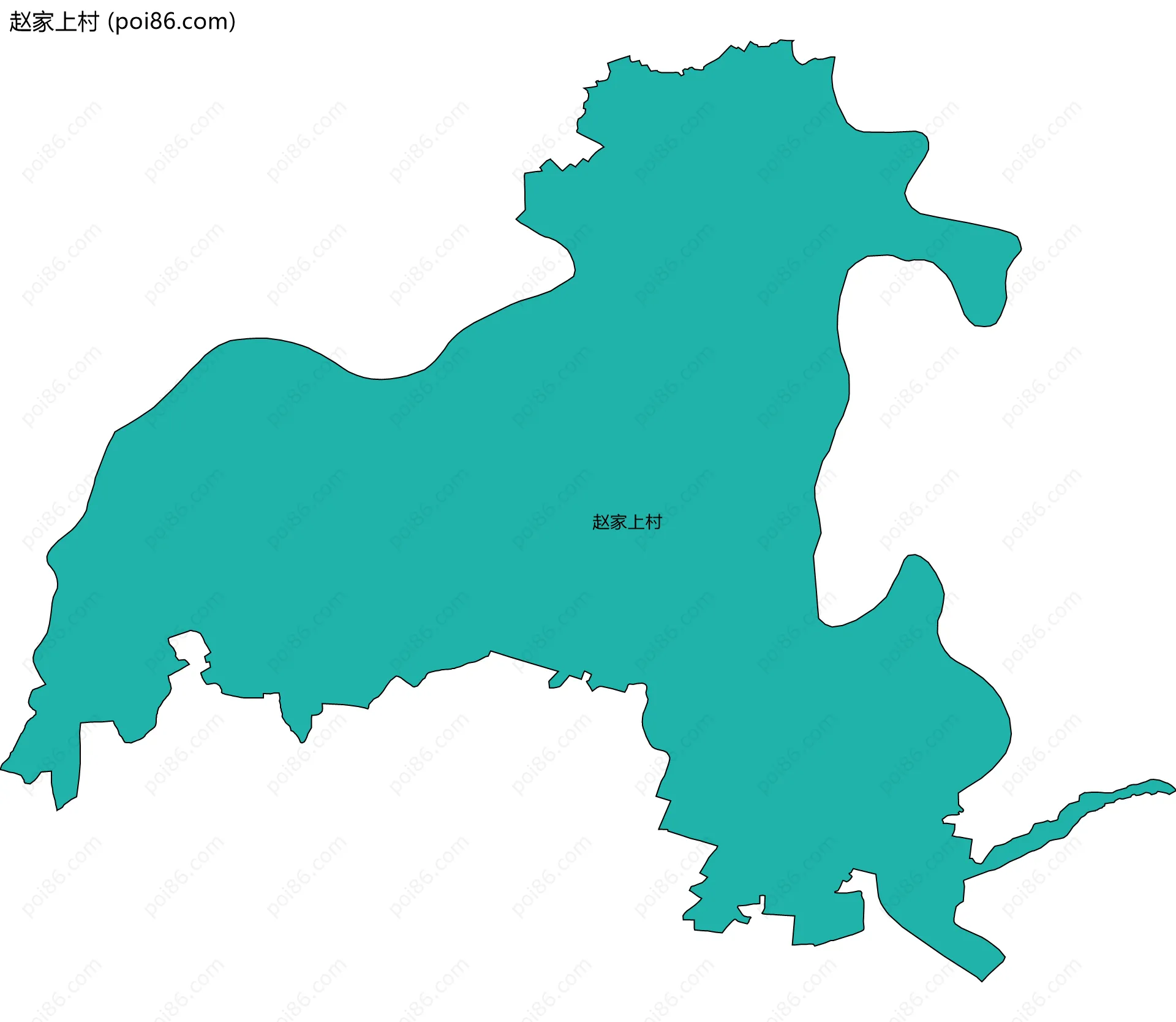 赵家上村边界地图