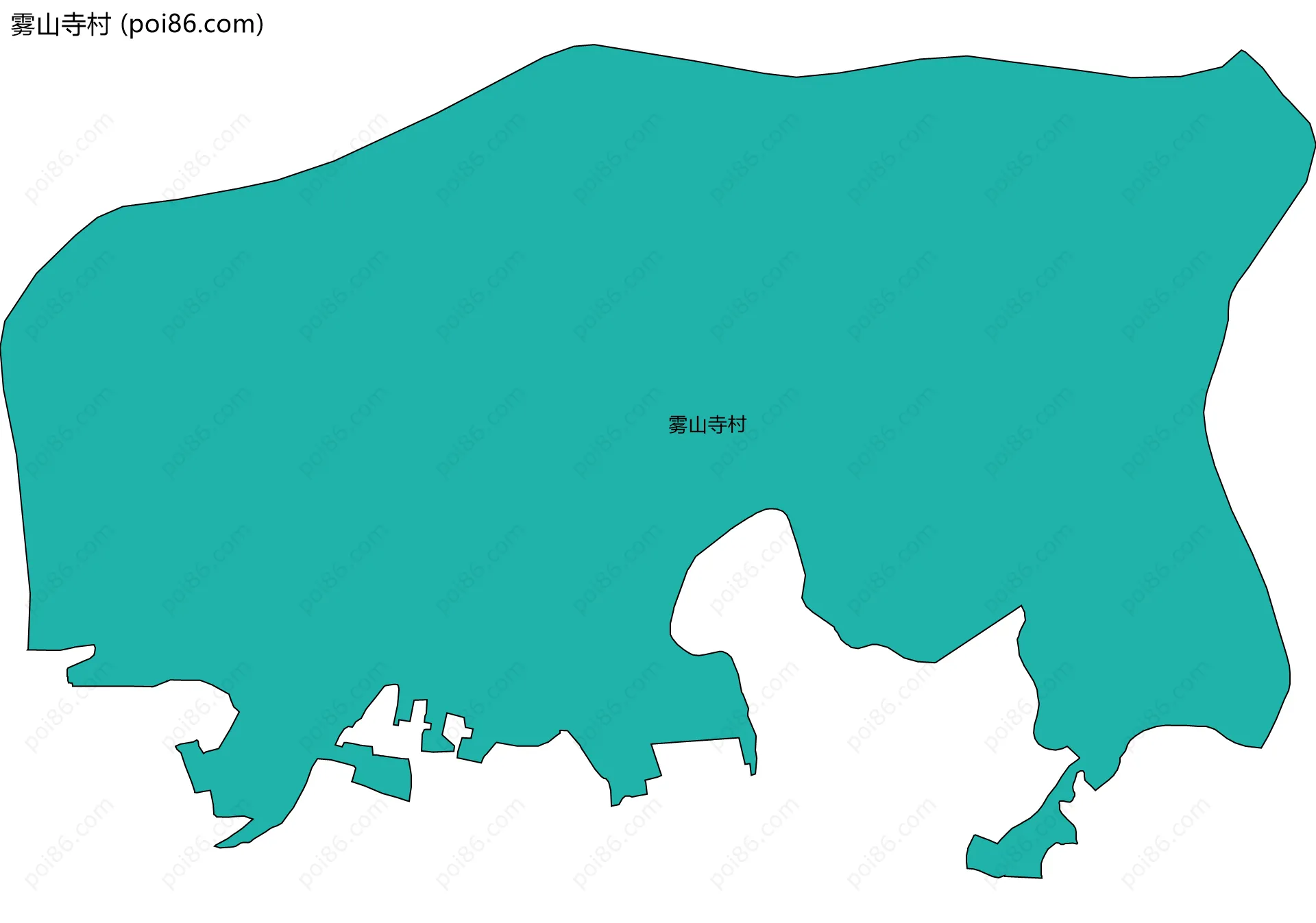 雾山寺村边界地图