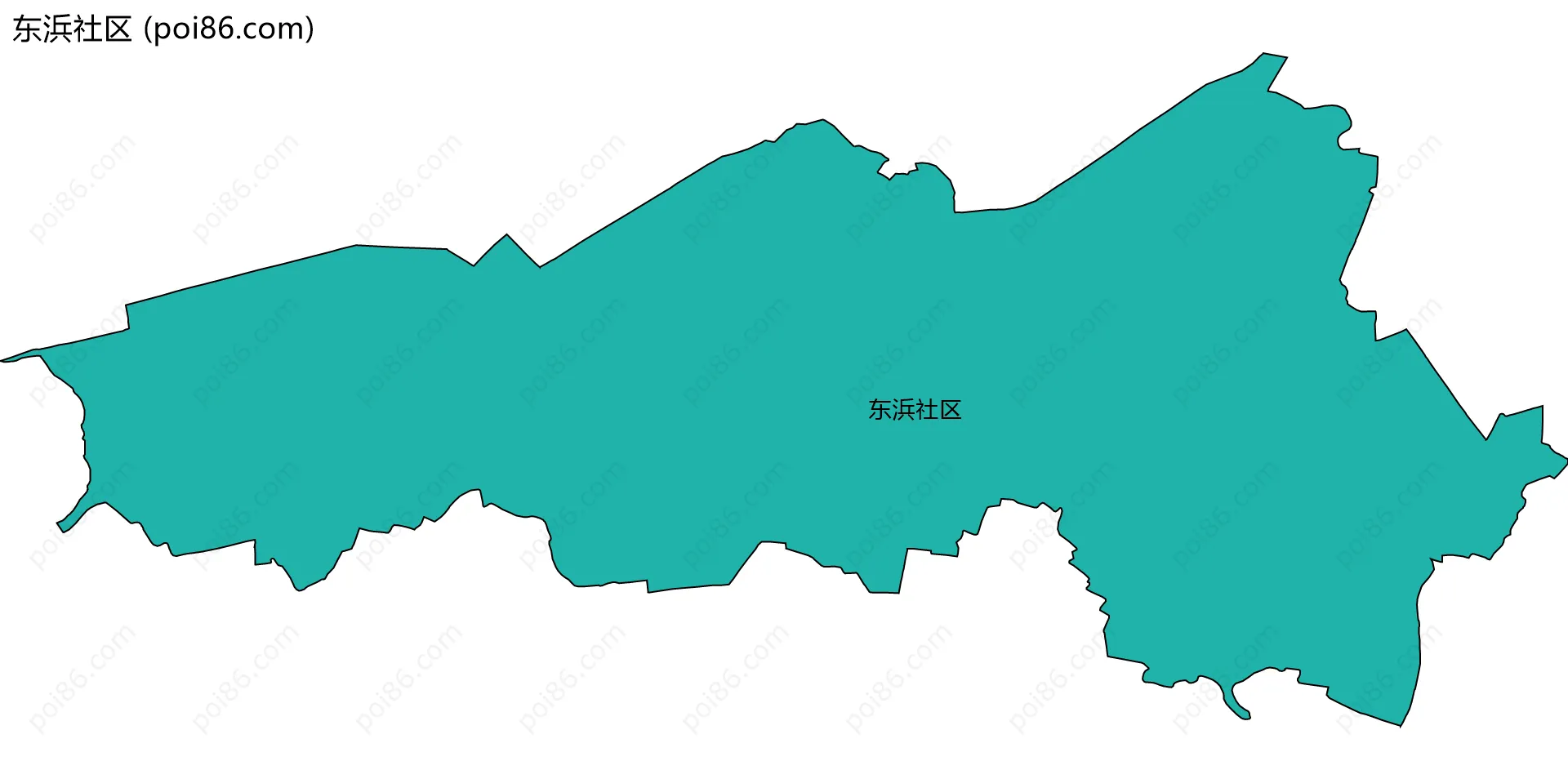 东浜社区边界地图