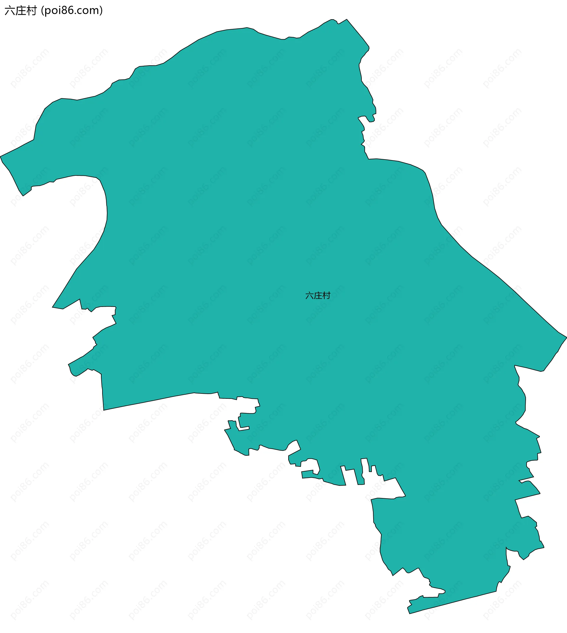 六庄村边界地图