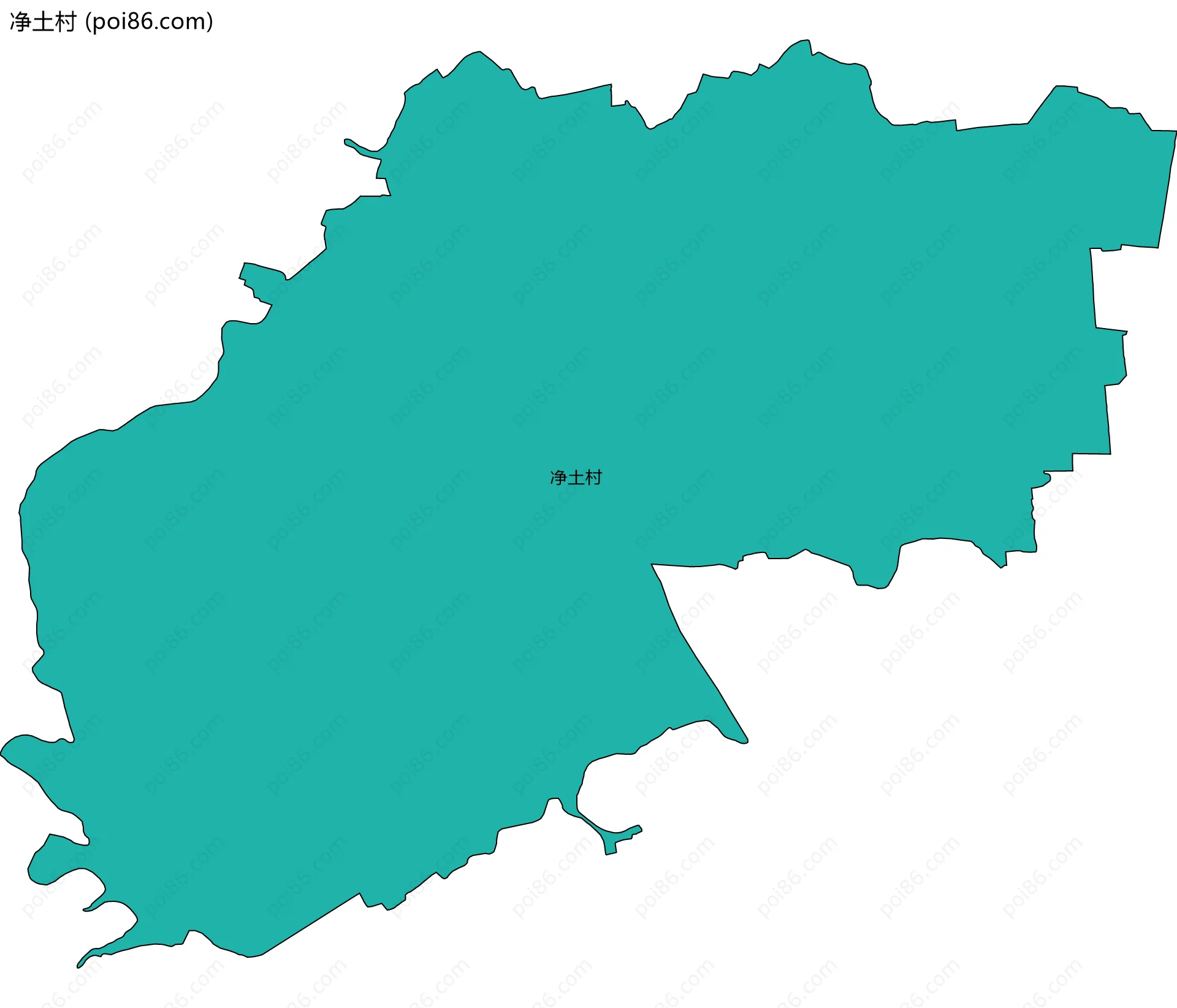 净土村边界地图