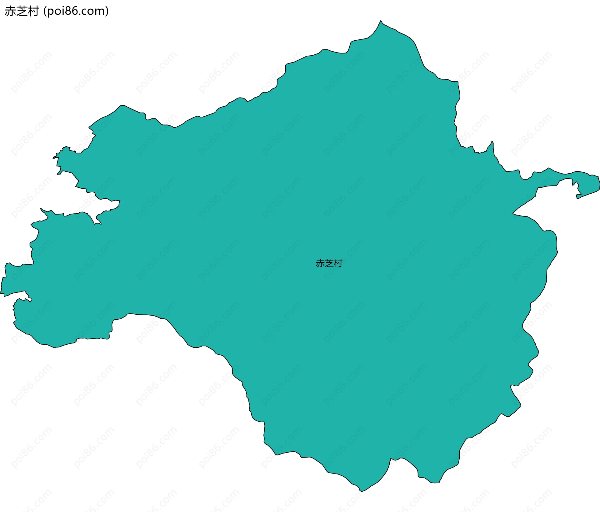赤芝村边界地图