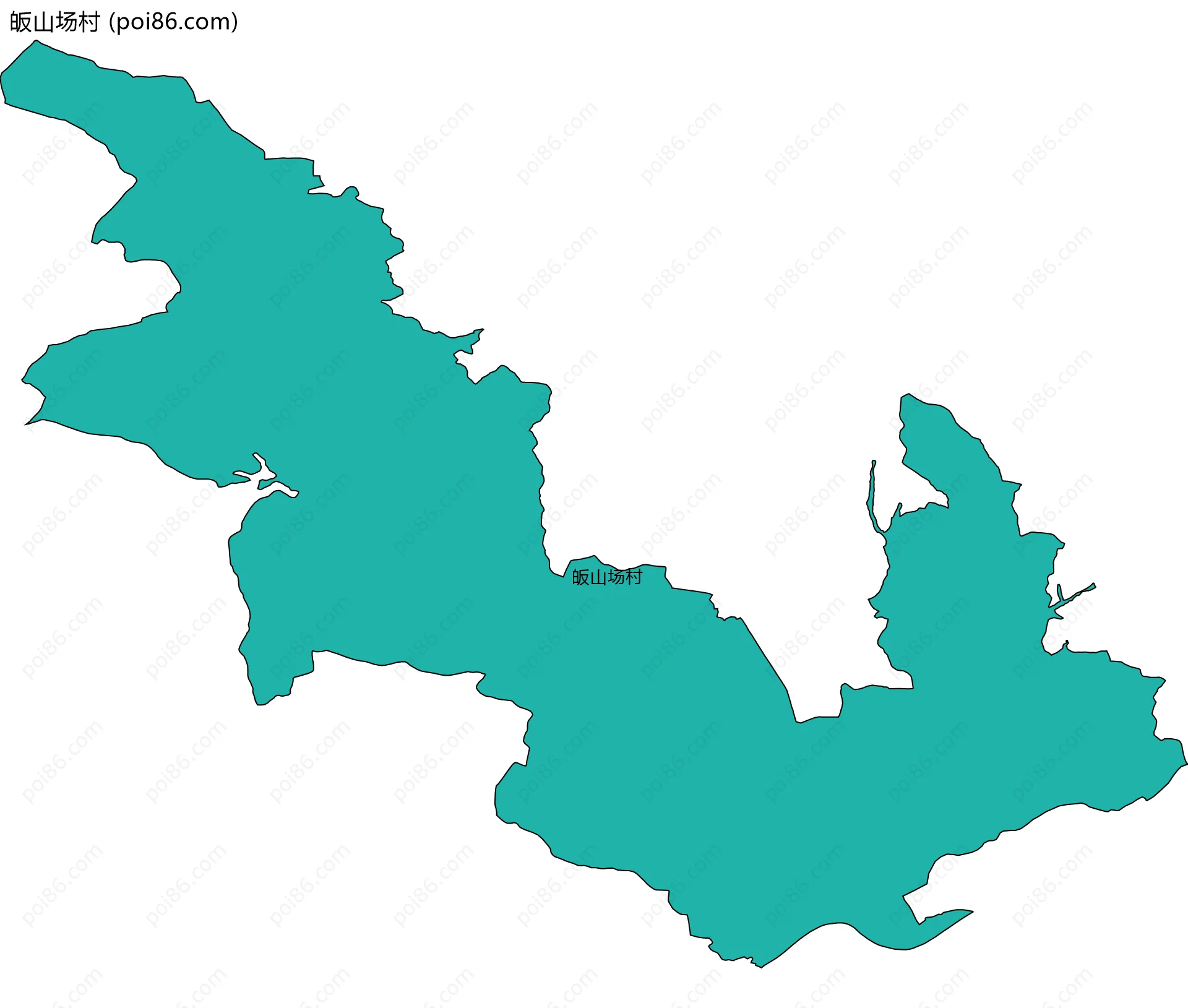 皈山场村边界地图