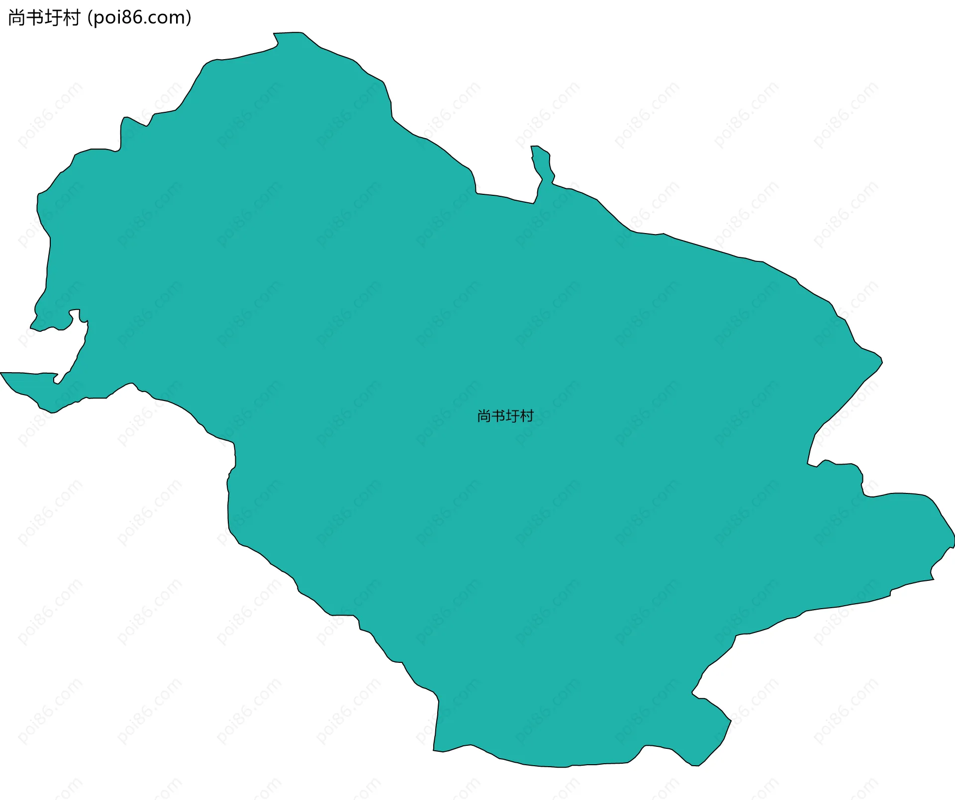 尚书圩村边界地图