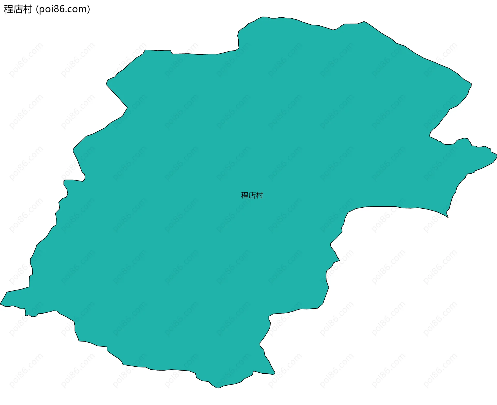 程店村边界地图