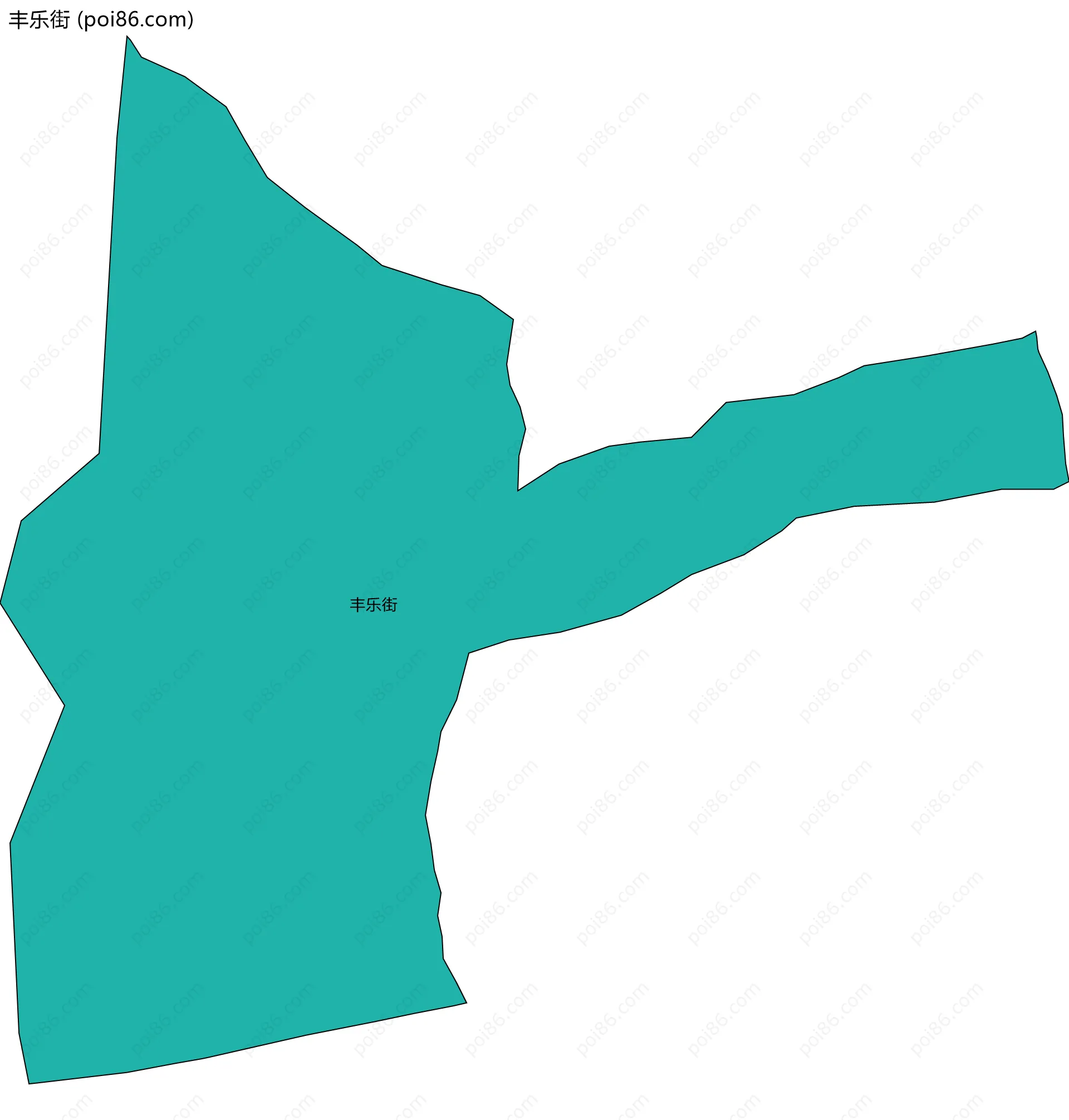 丰乐街边界地图