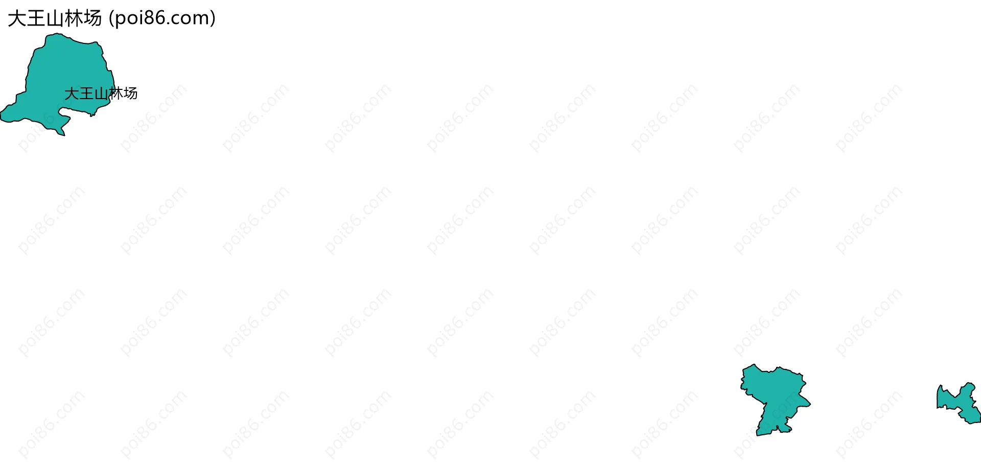 大王山林场边界地图