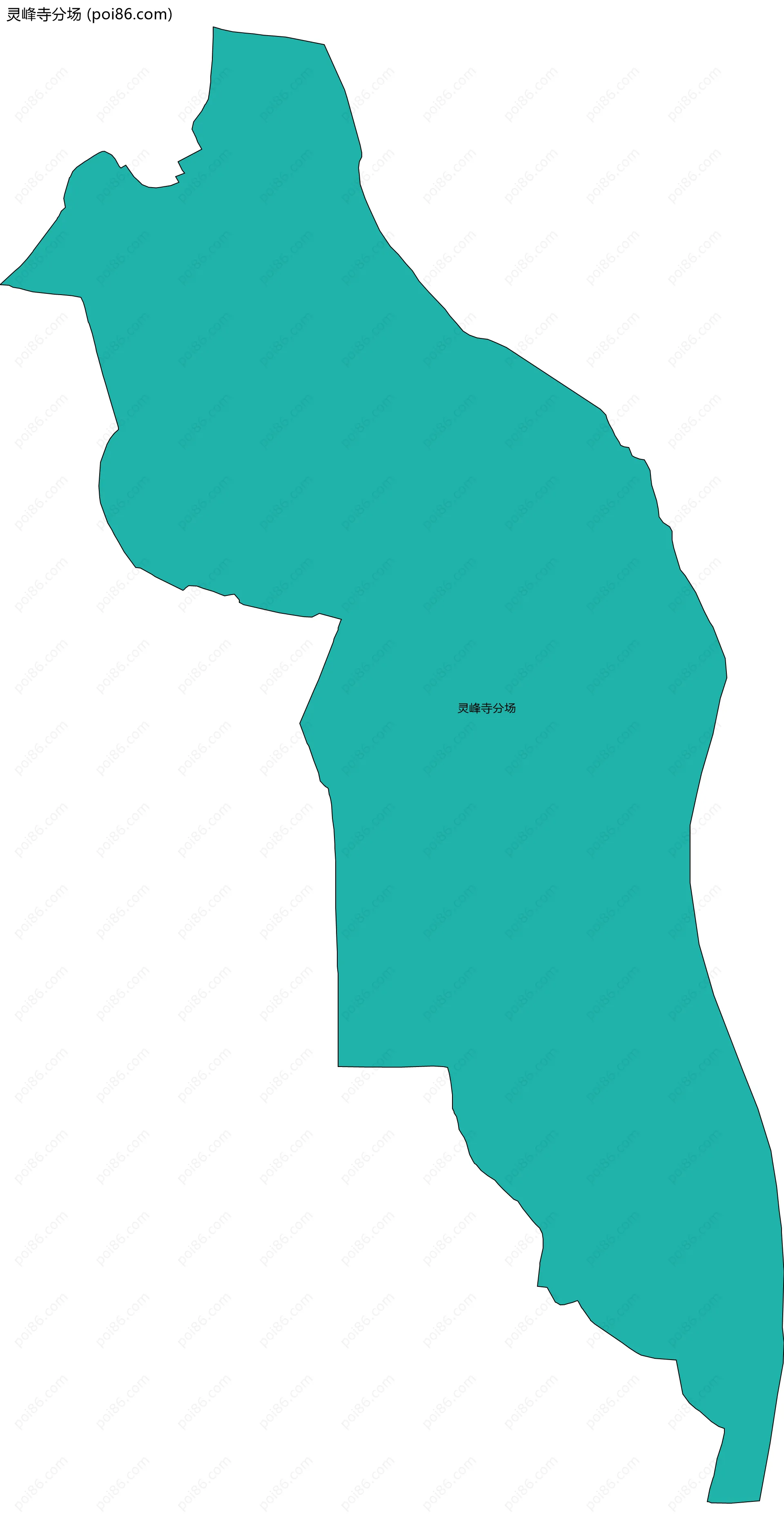 灵峰寺分场边界地图