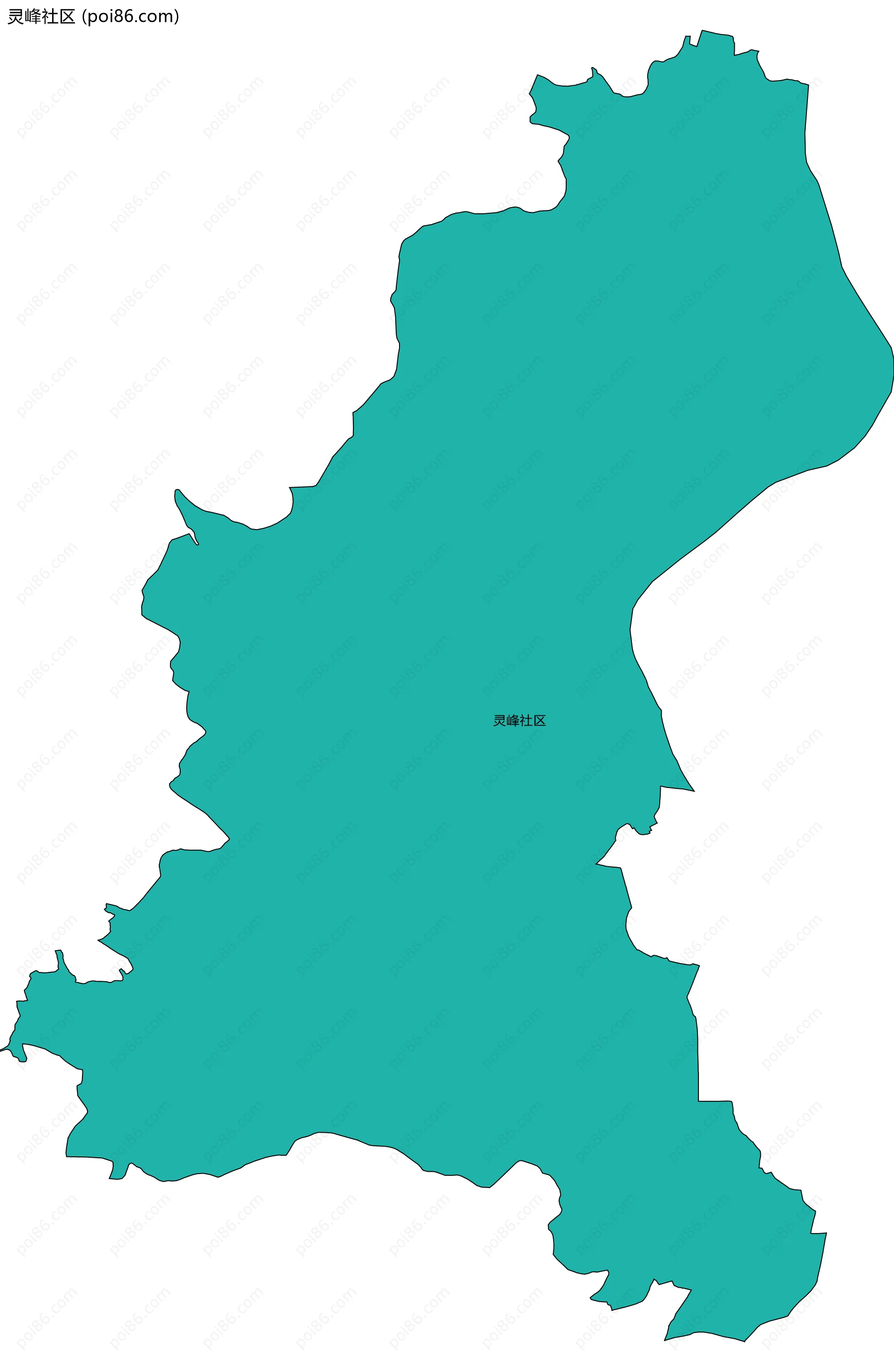 灵峰社区边界地图