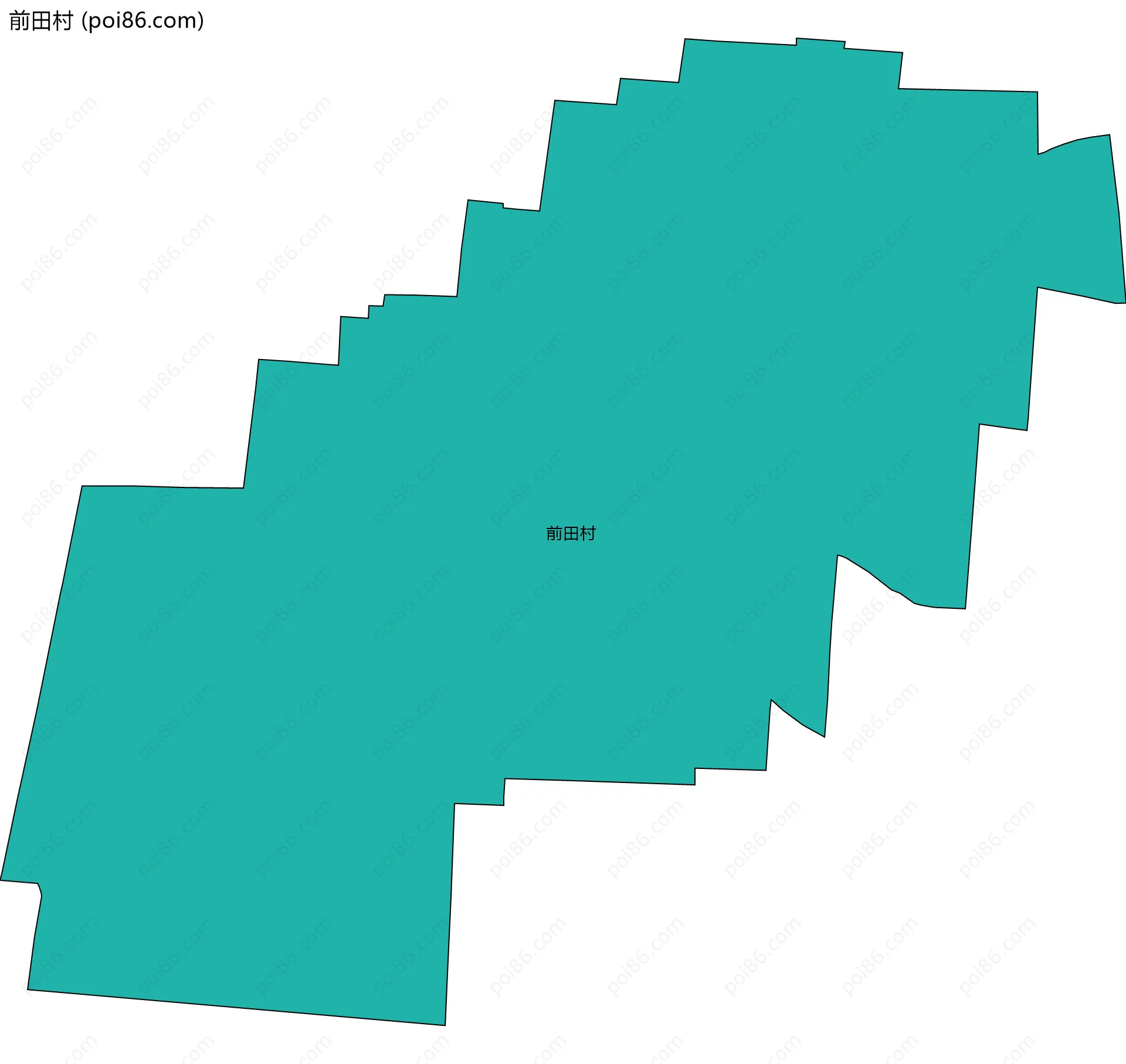 前田村边界地图