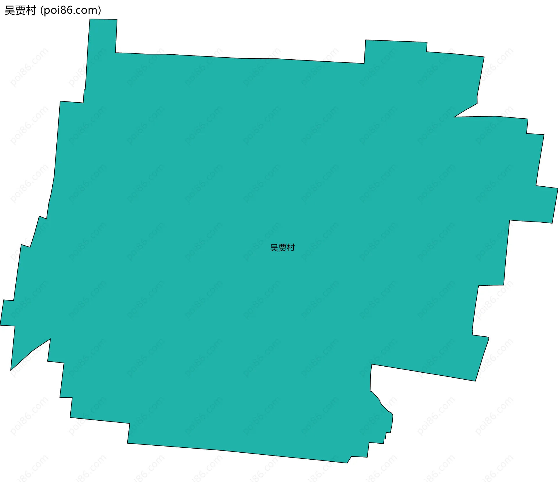 吴贾村边界地图