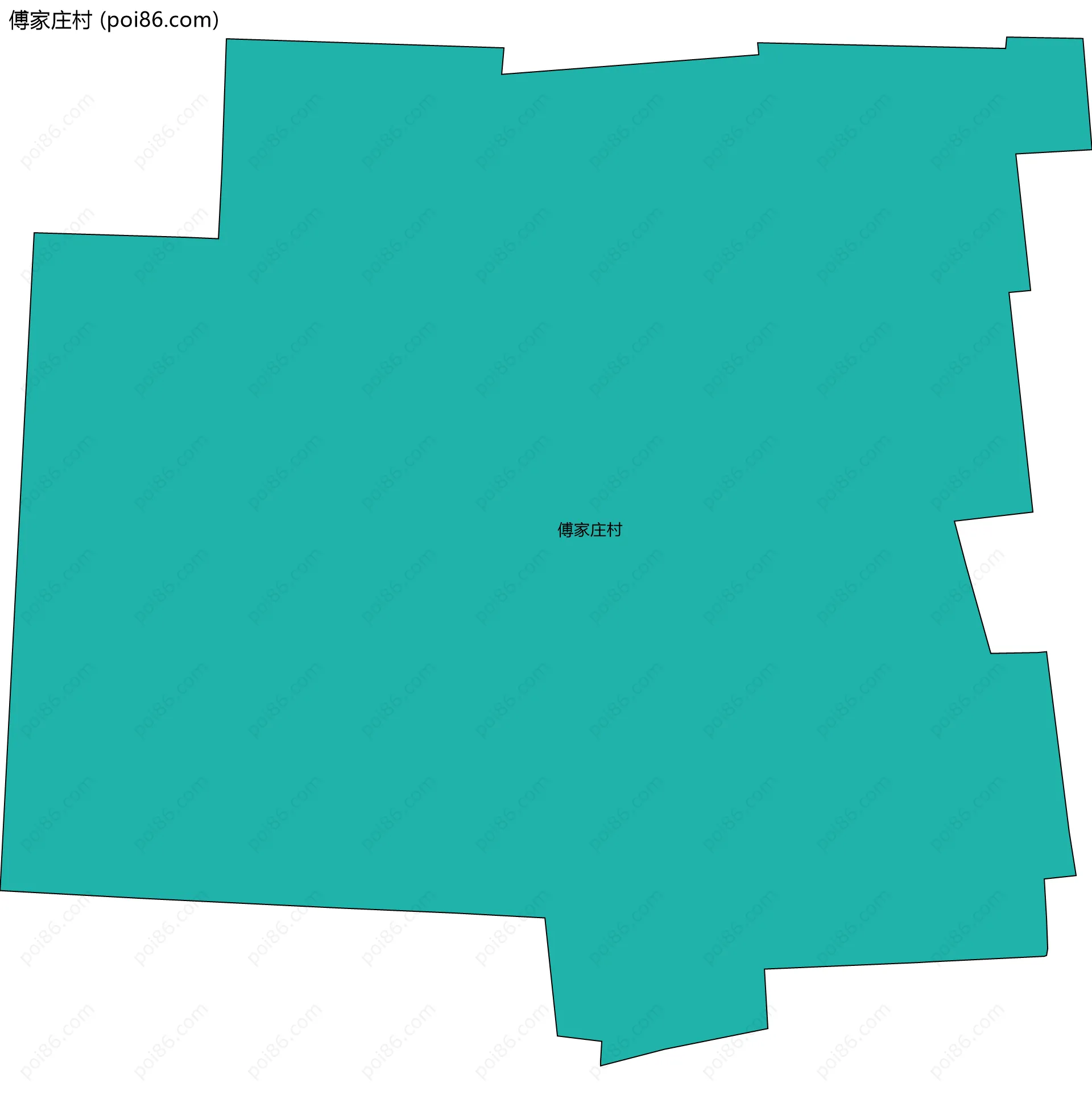 傅家庄村边界地图