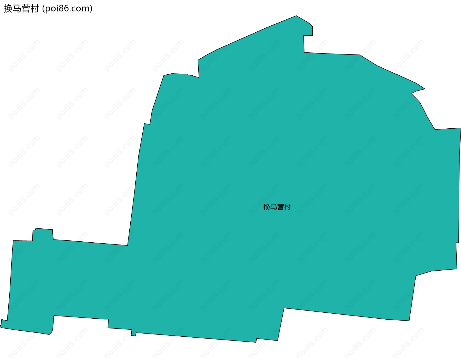 换马营村边界地图