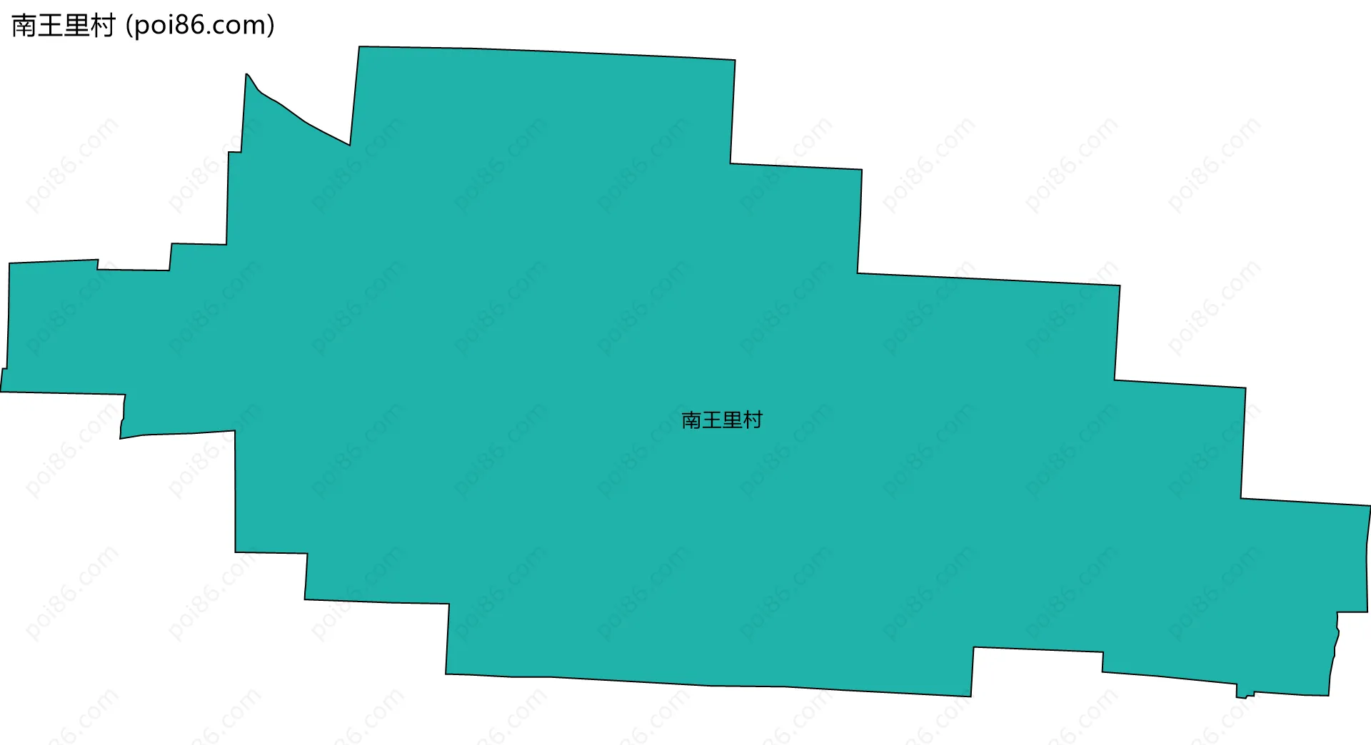 南王里村边界地图