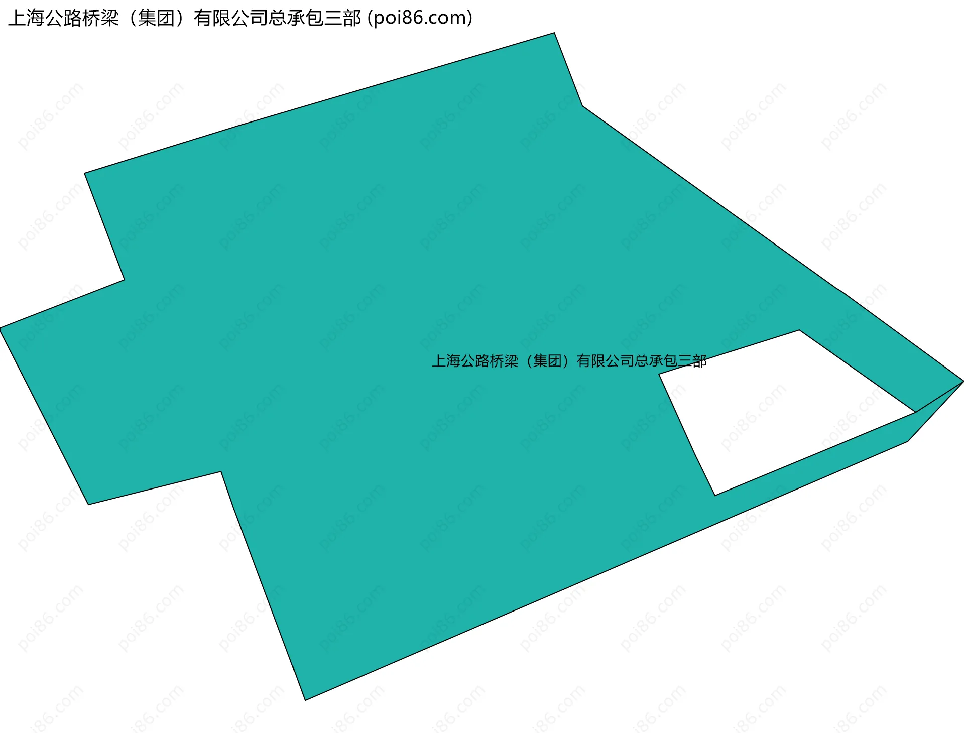 上海公路桥梁（集团）有限公司总承包三部边界地图