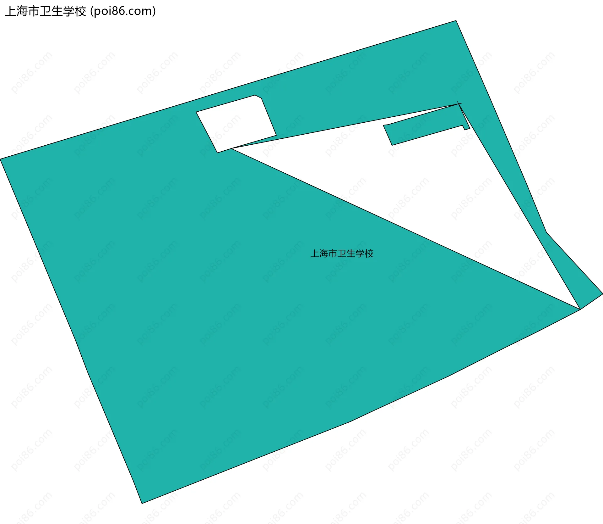 上海市卫生学校边界地图