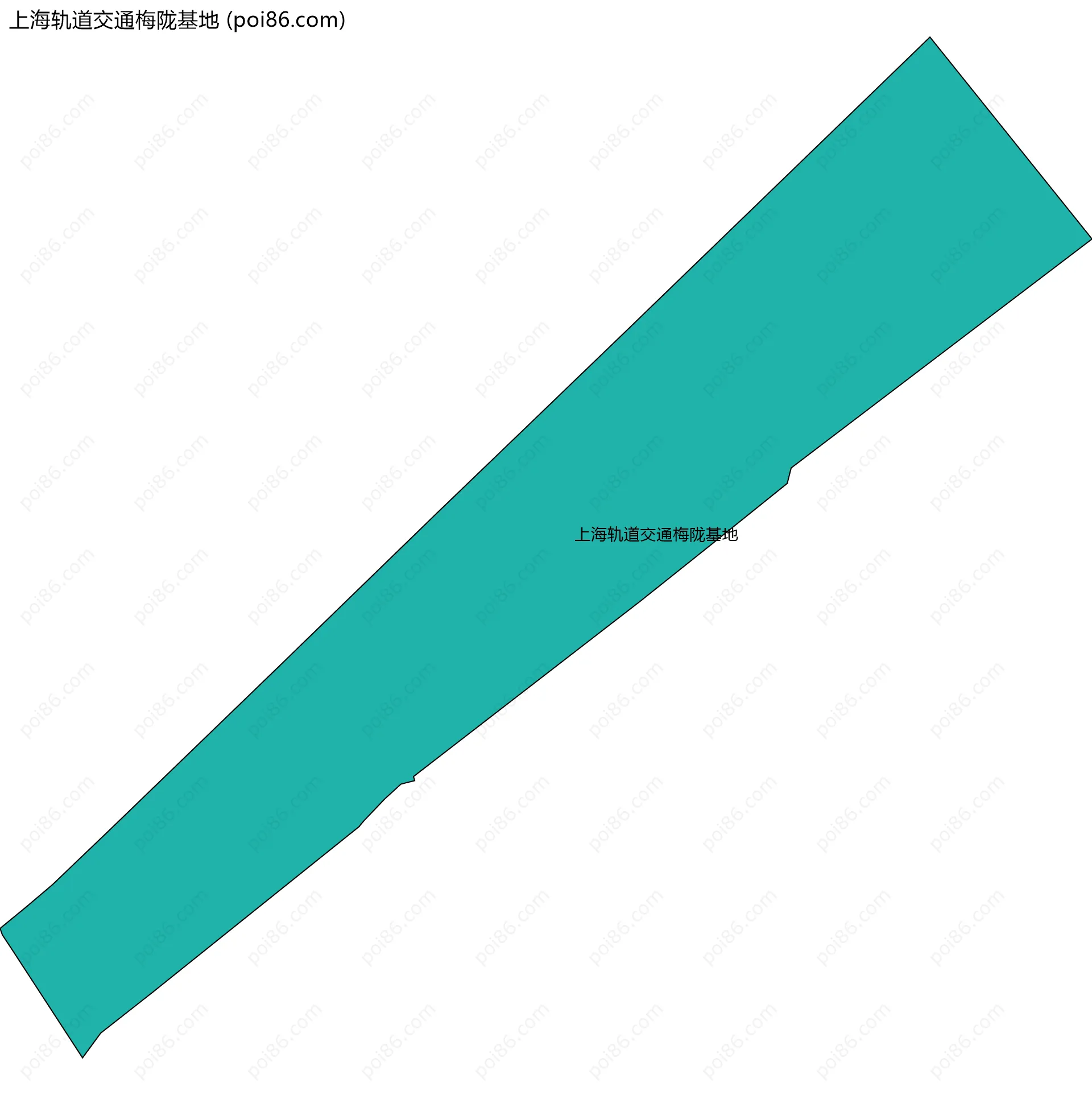 上海轨道交通梅陇基地边界地图
