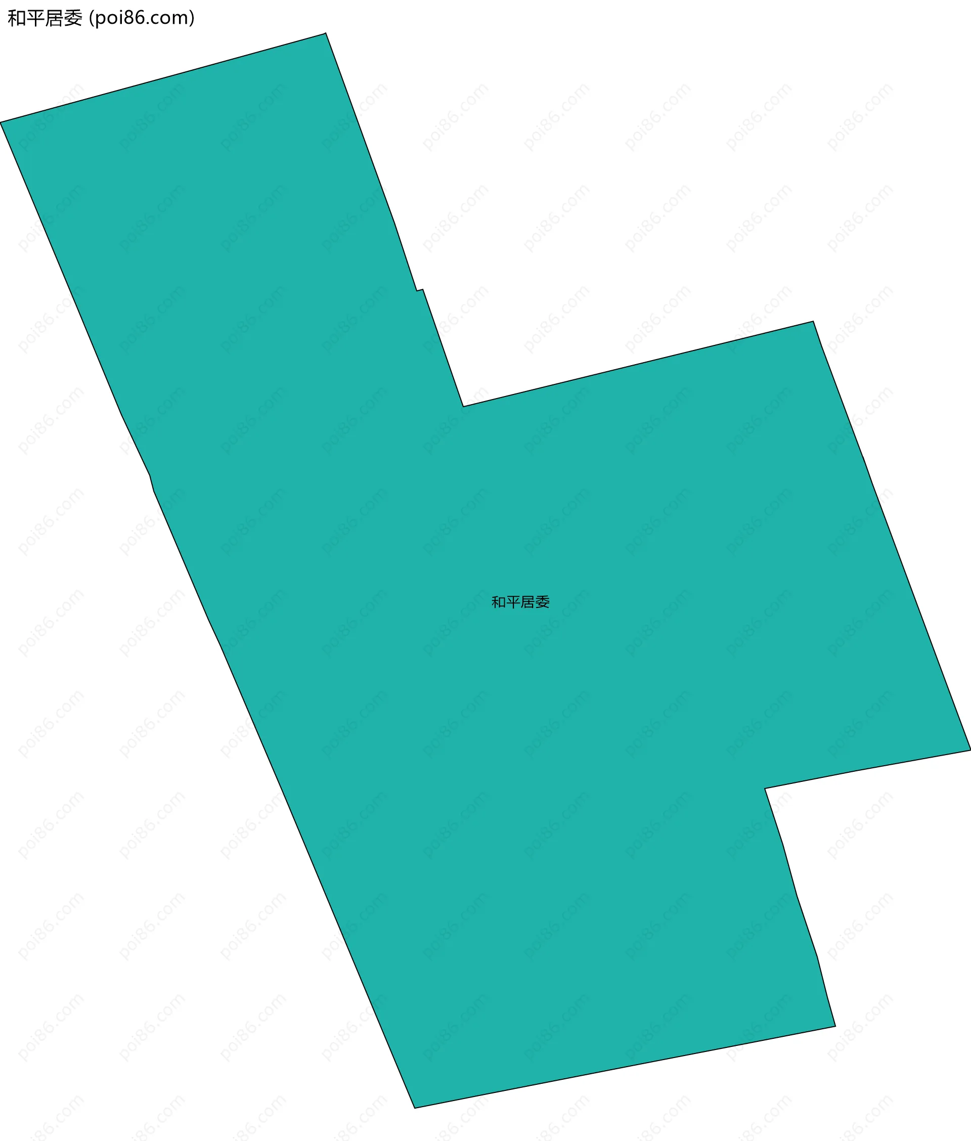 和平居委边界地图