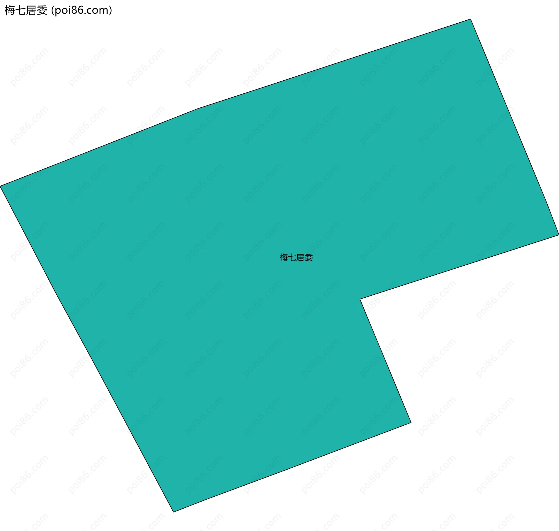 梅七居委边界地图