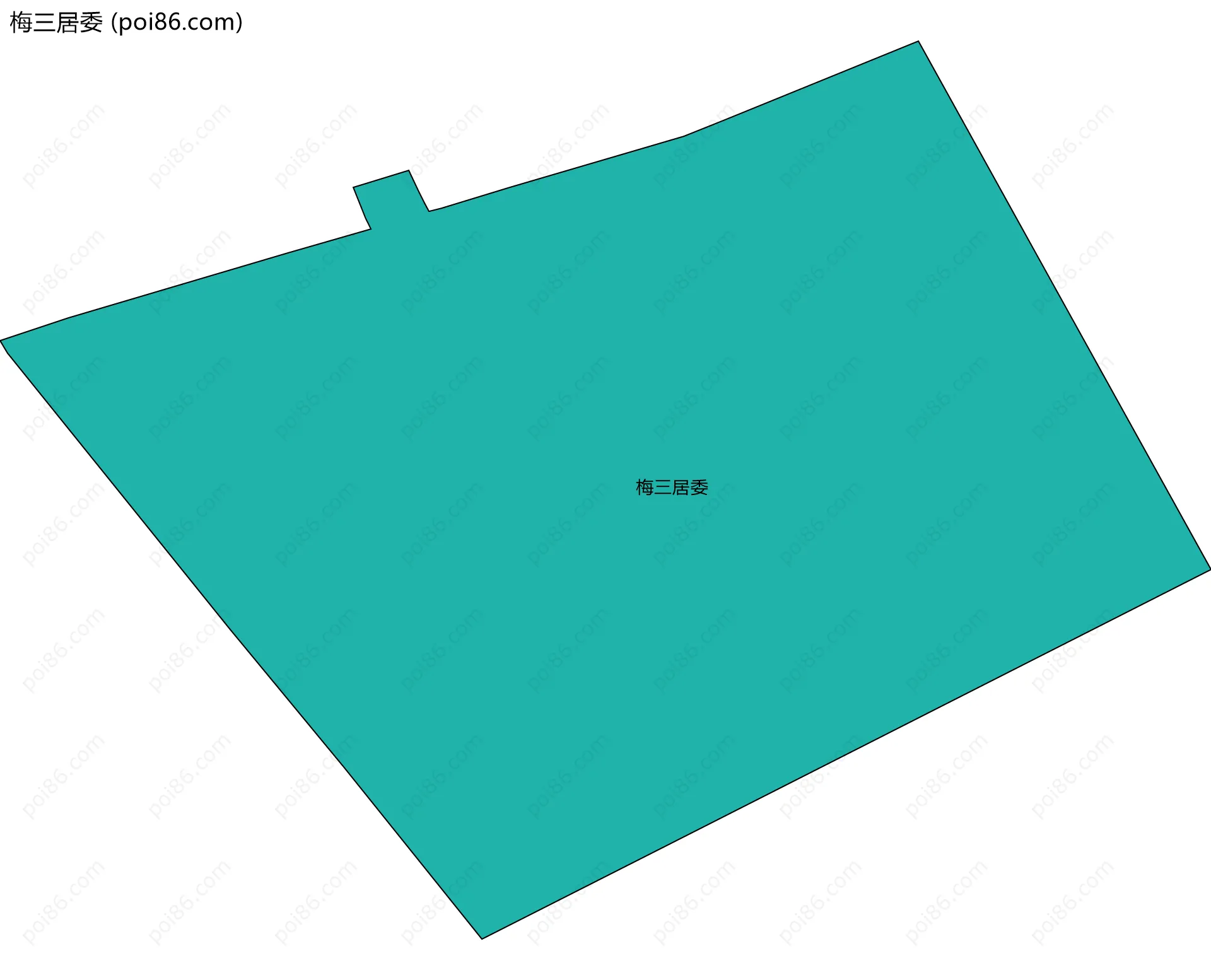 梅三居委边界地图