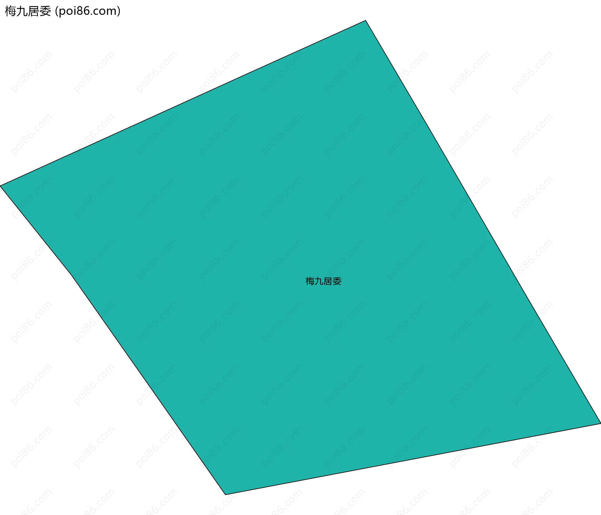 梅九居委边界地图