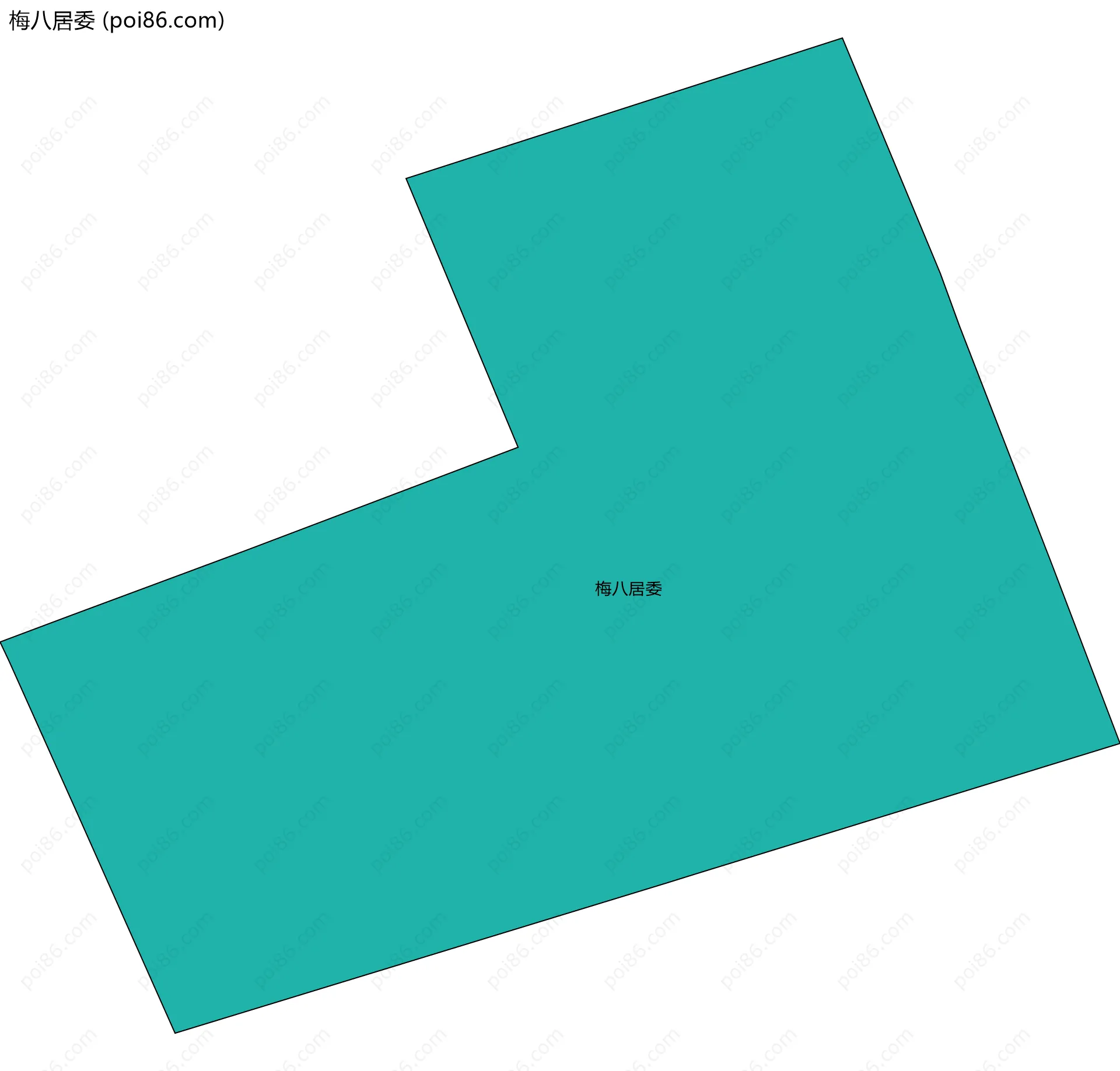 梅八居委边界地图