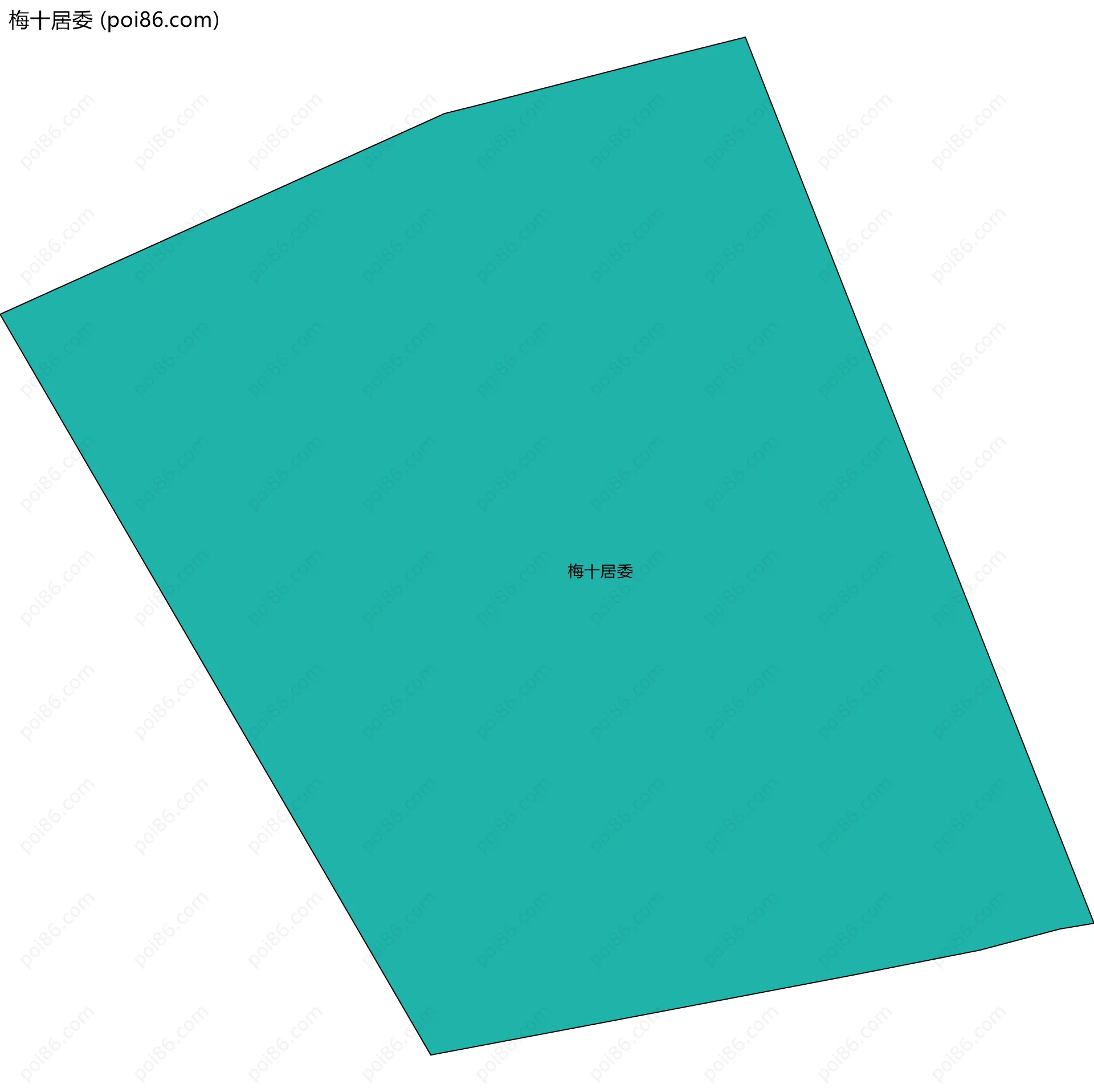 梅十居委边界地图