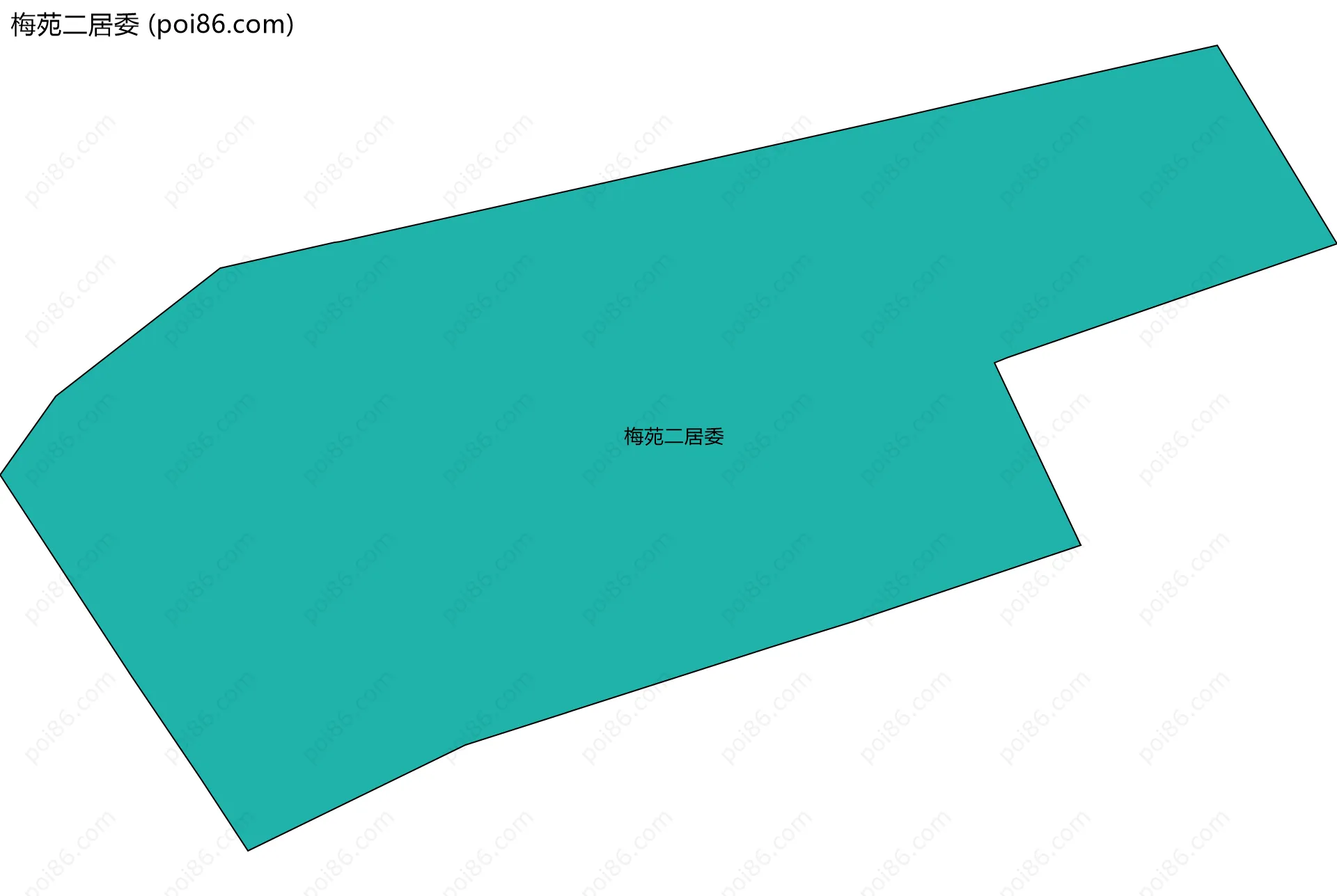 梅苑二居委边界地图