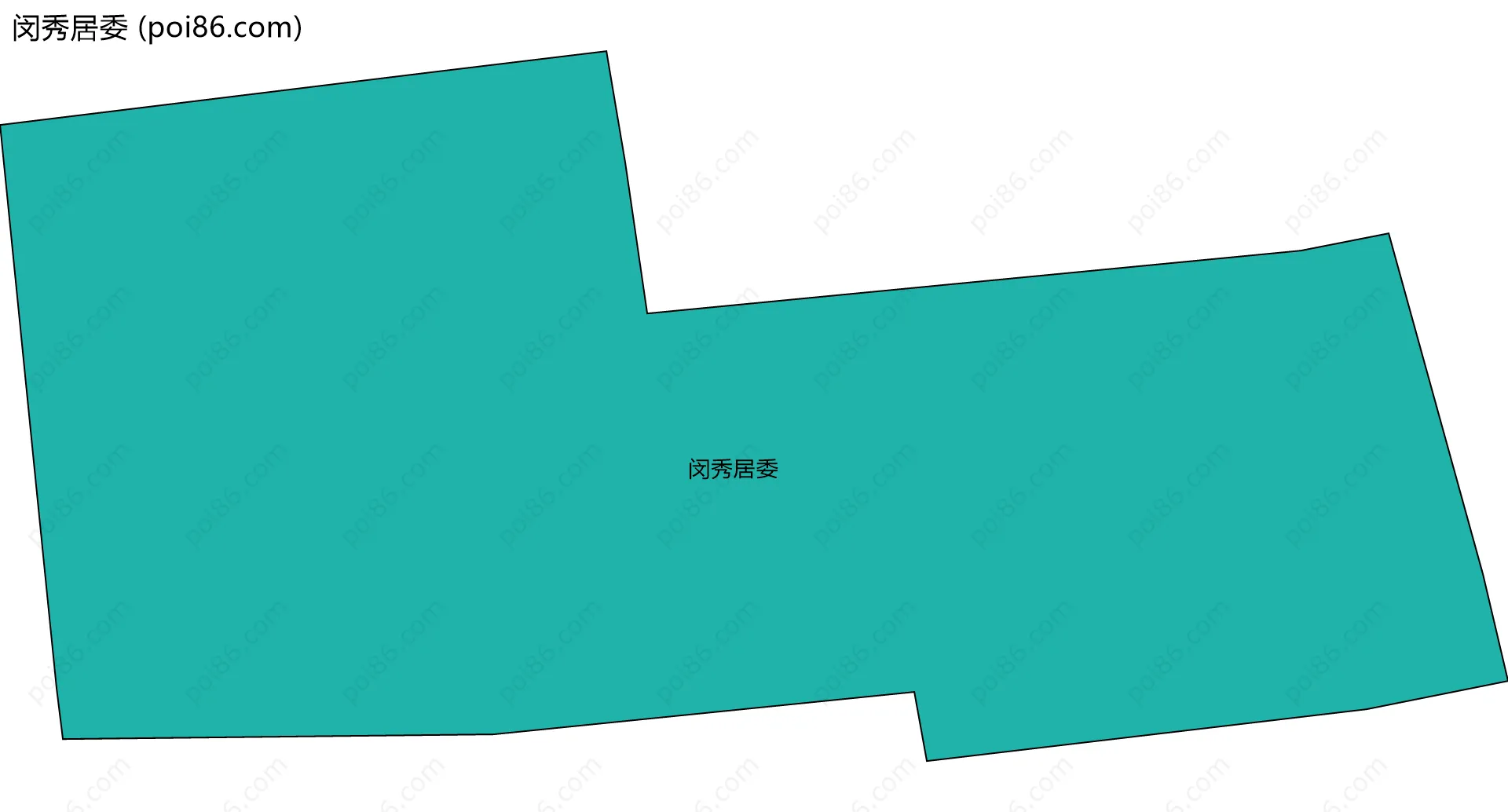 闵秀居委边界地图