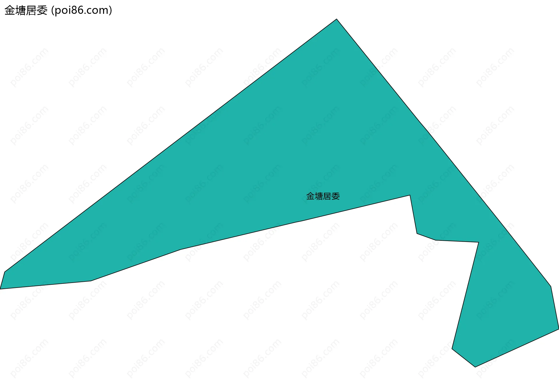 金塘居委边界地图