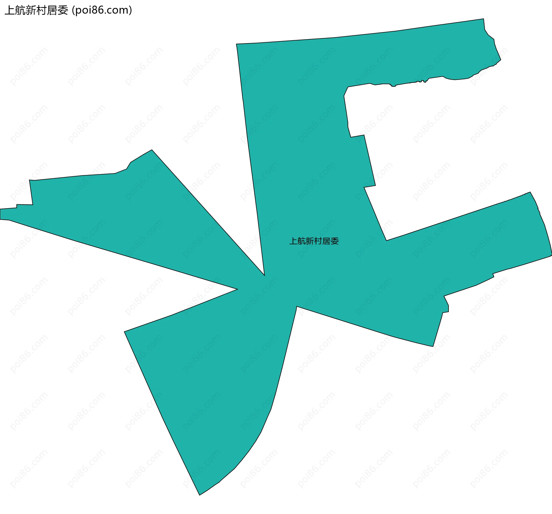 上航新村居委边界地图