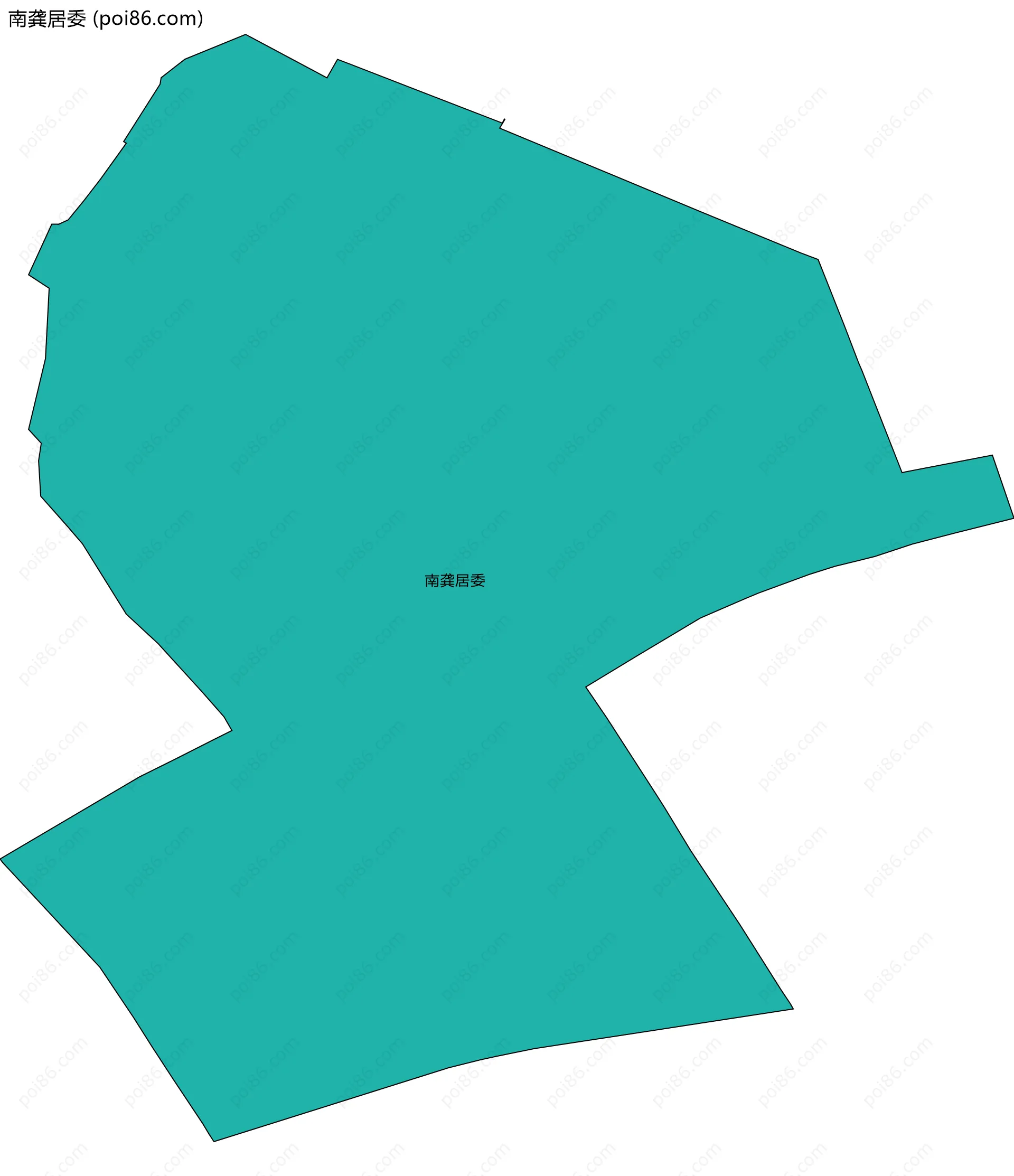 南龚居委边界地图