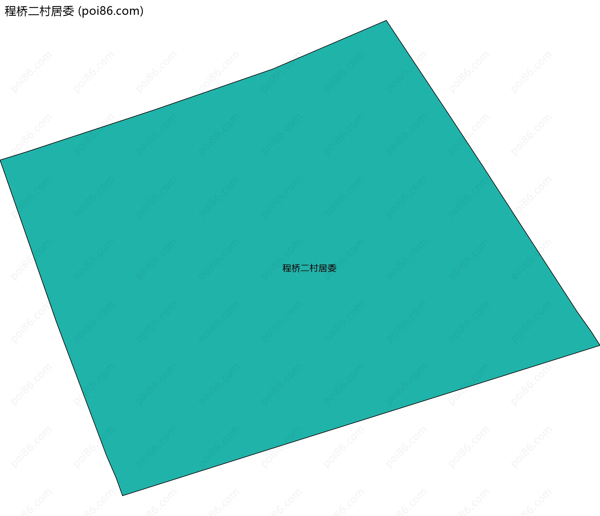 程桥二村居委边界地图