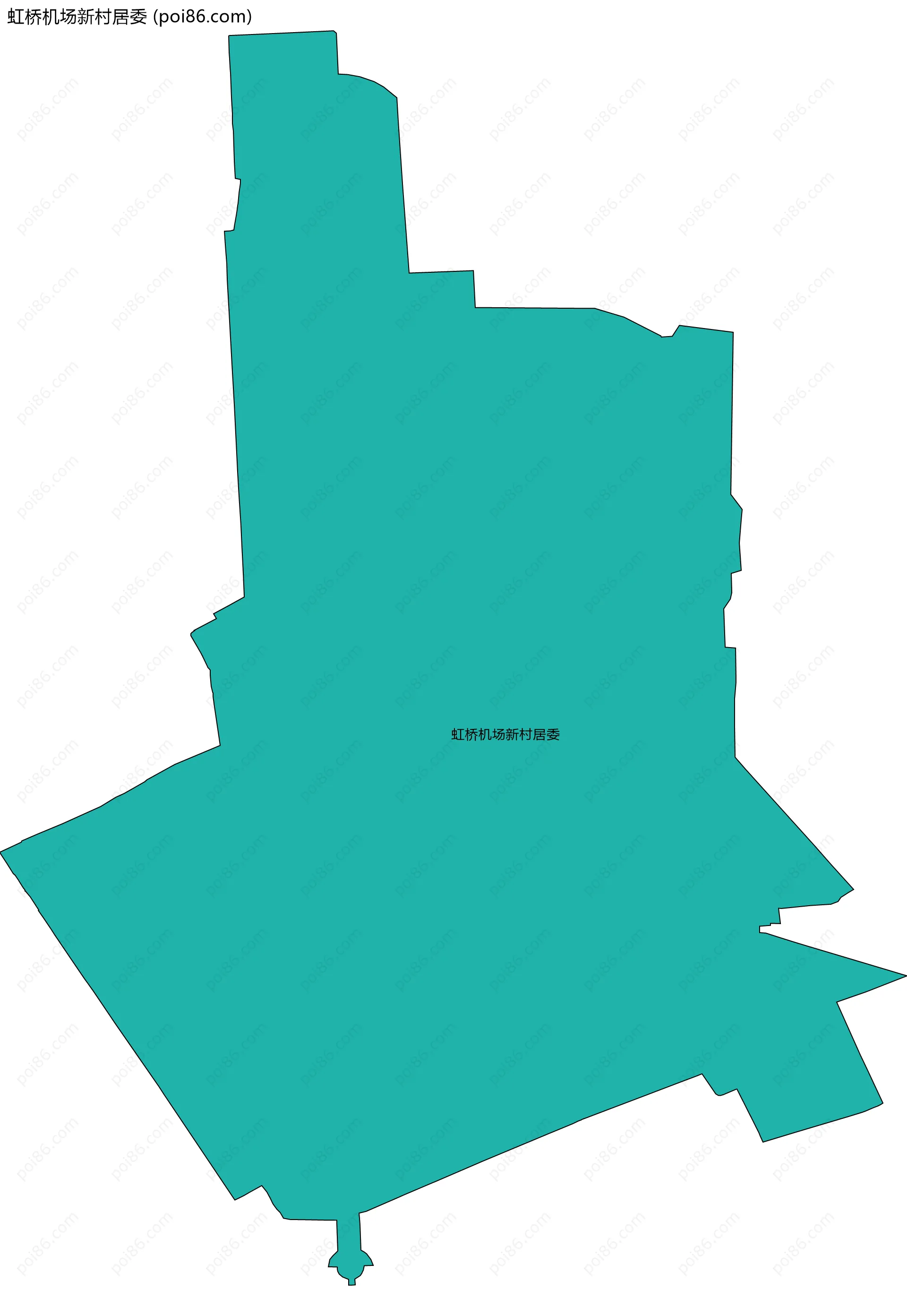 虹桥机场新村居委边界地图
