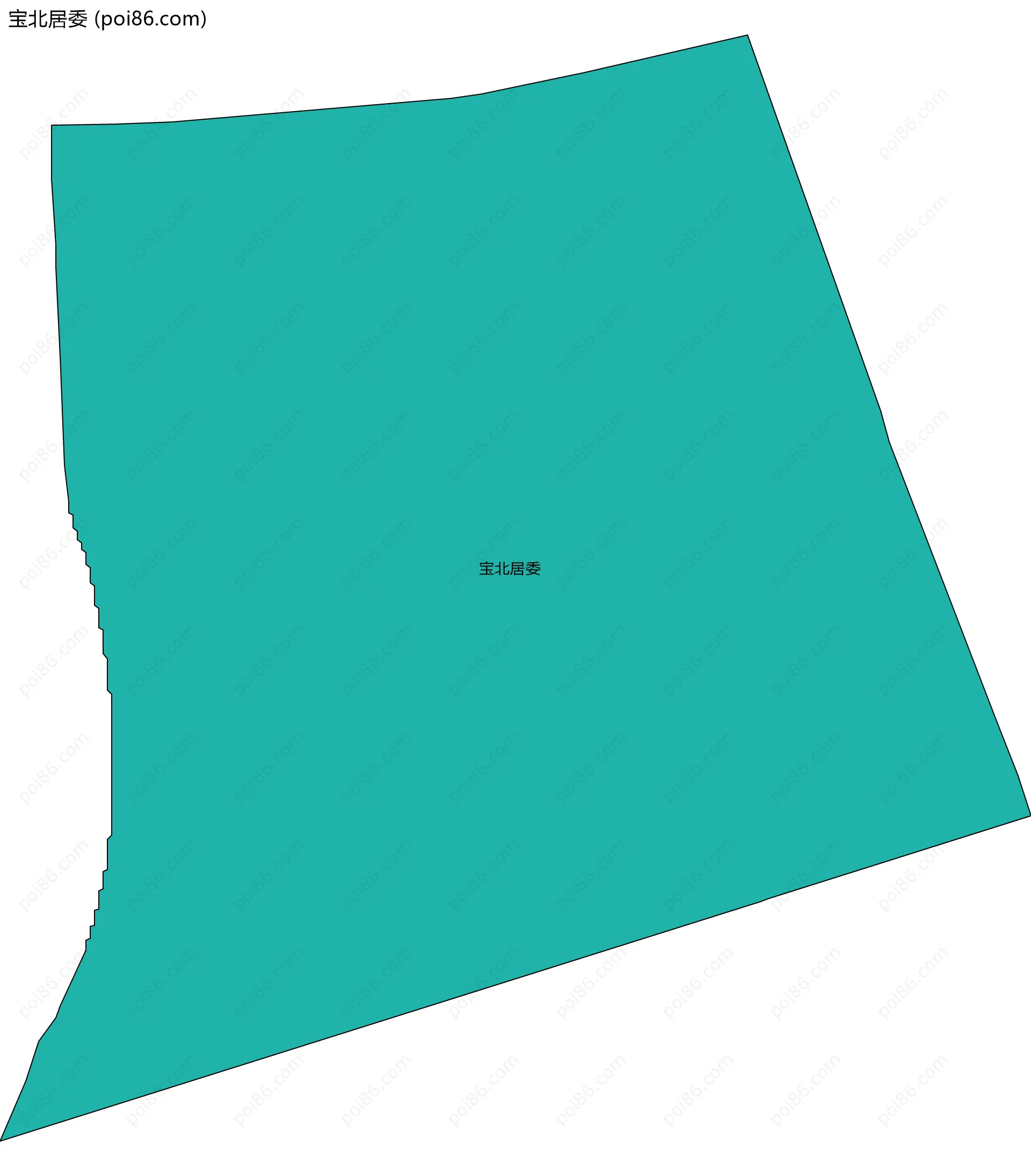 宝北居委边界地图