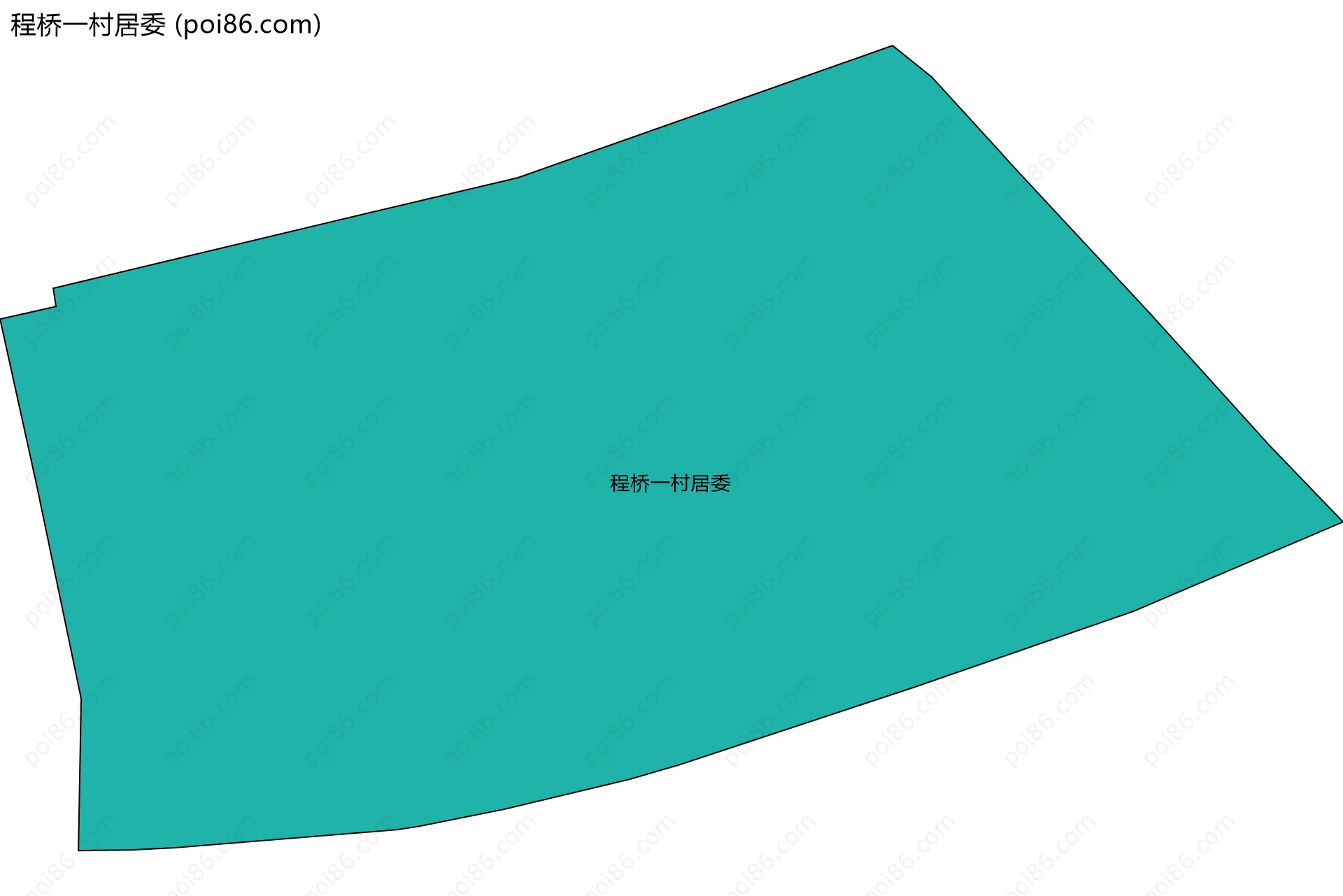 程桥一村居委边界地图