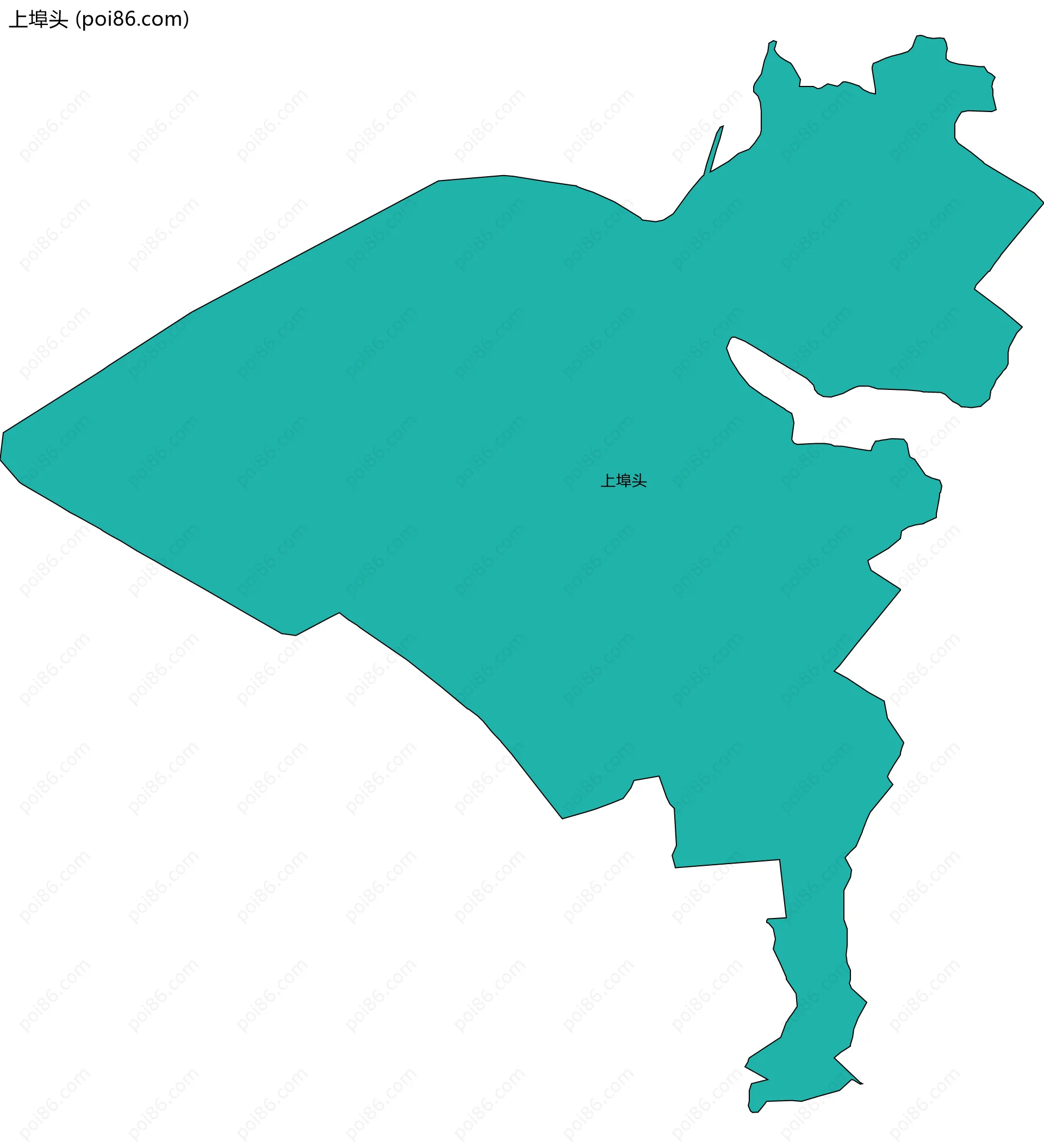 上埠头边界地图