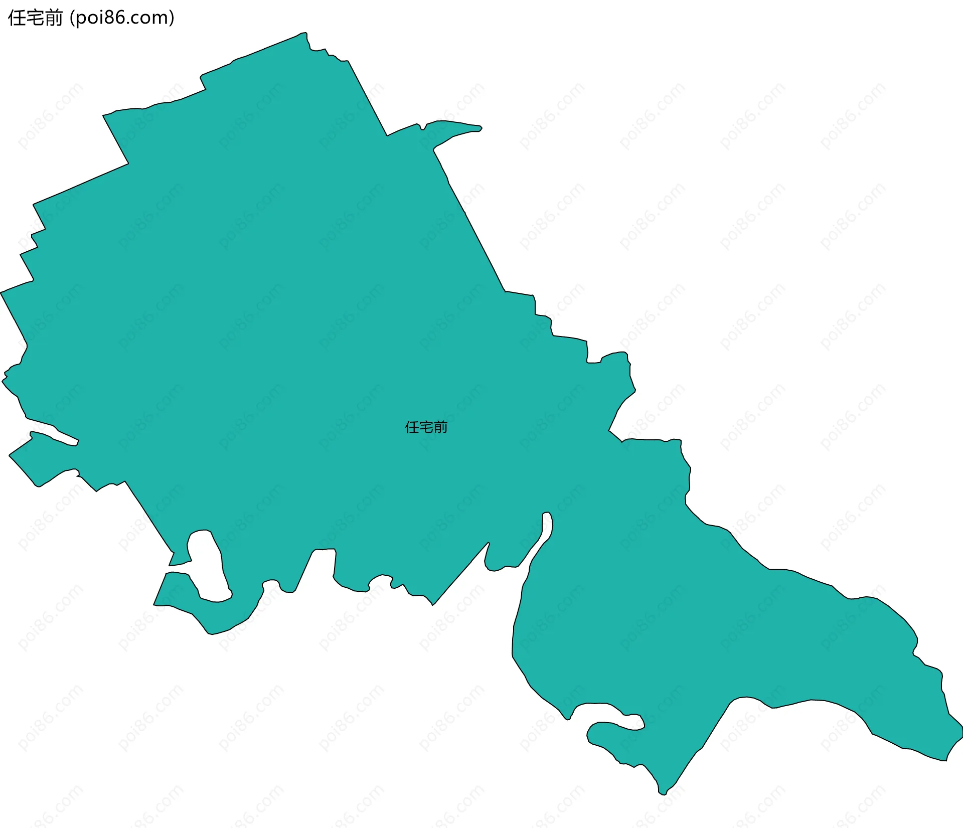 任宅前边界地图