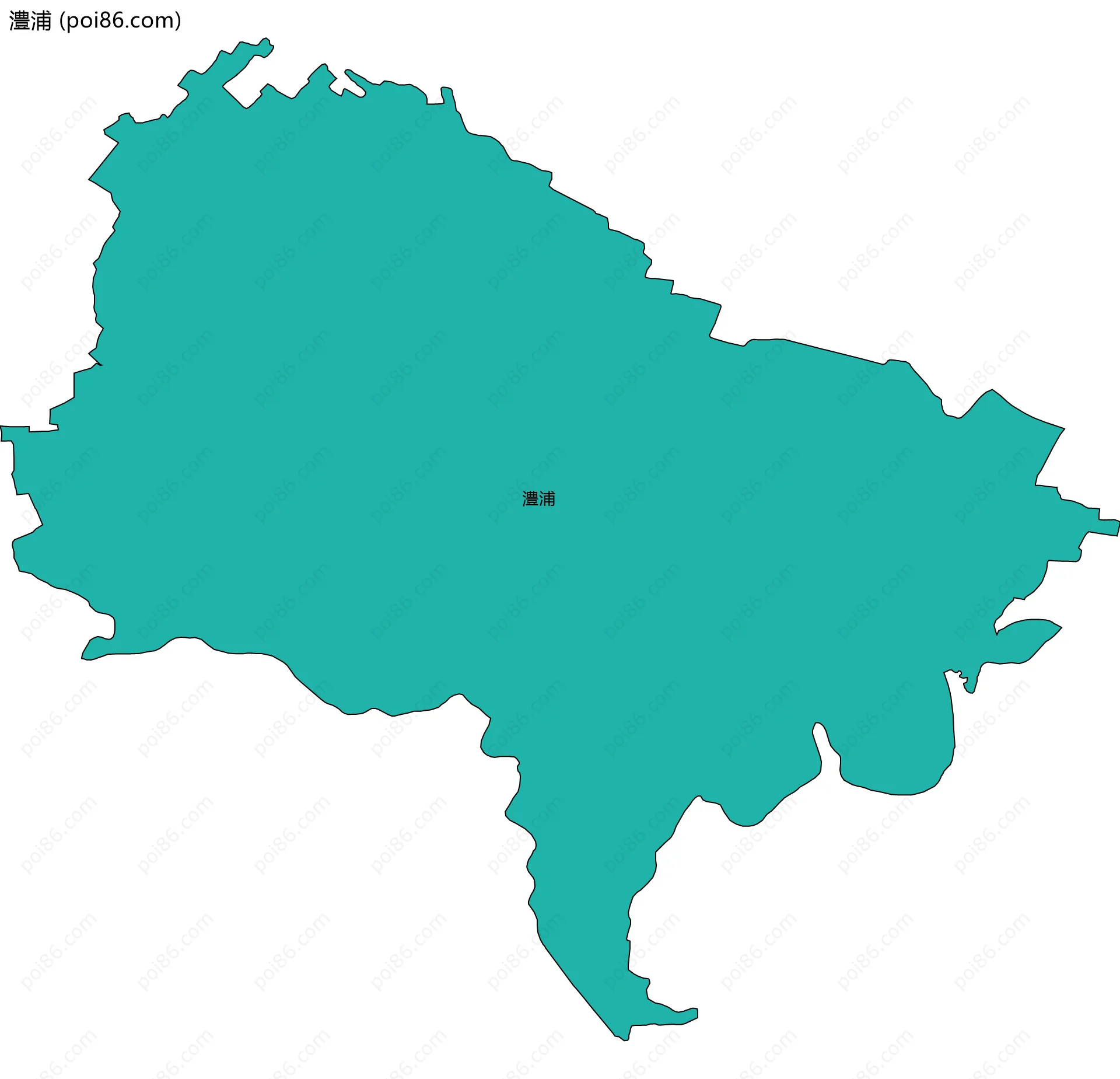 澧浦边界地图
